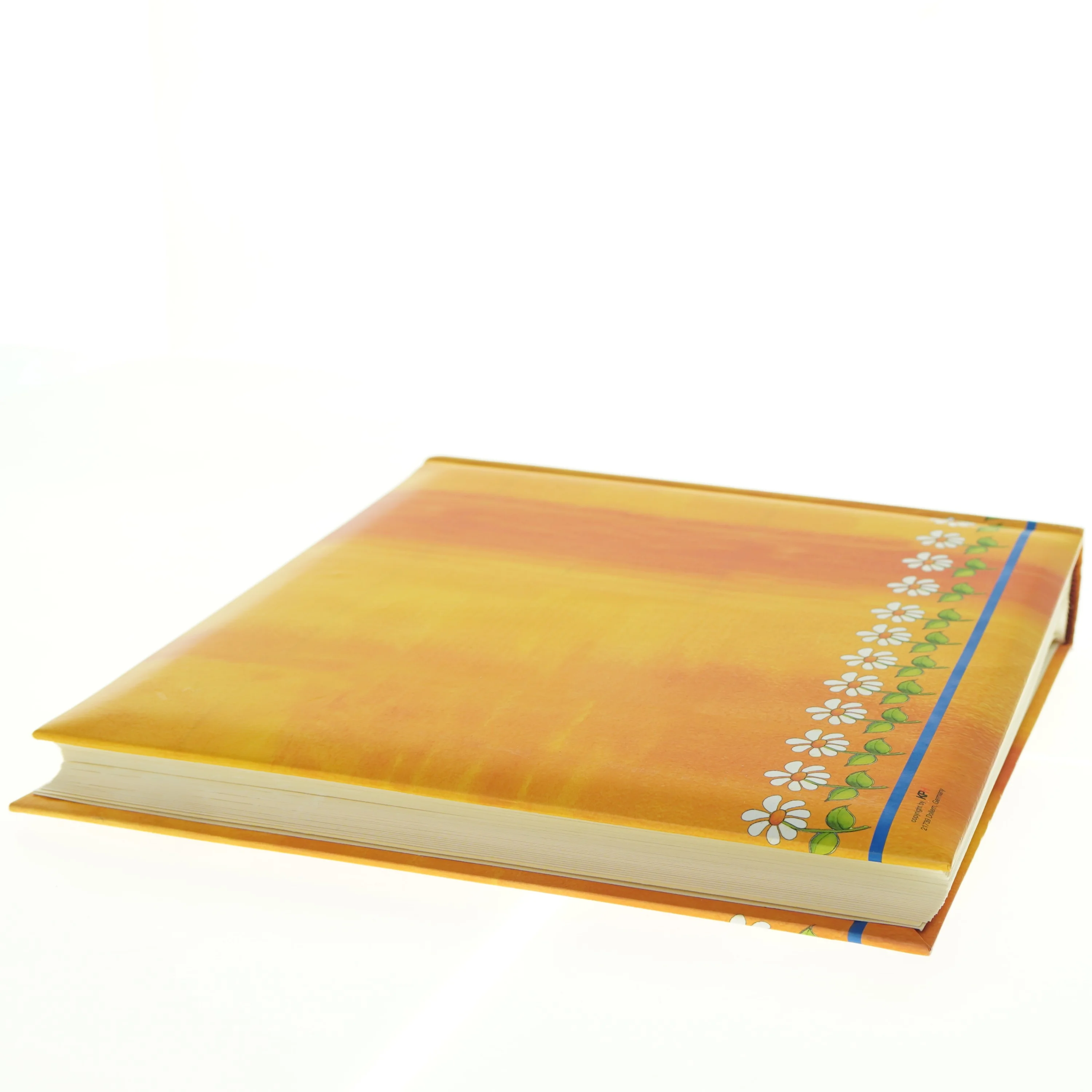 Gæstebog med blomstermotiv (str. 30 x 29 cm)