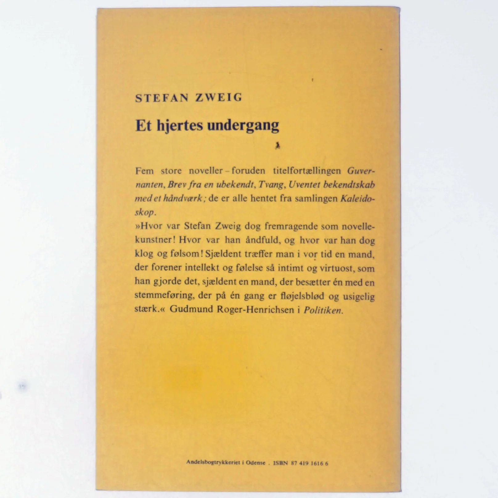 Stefan Zweig, et hjertes undergang