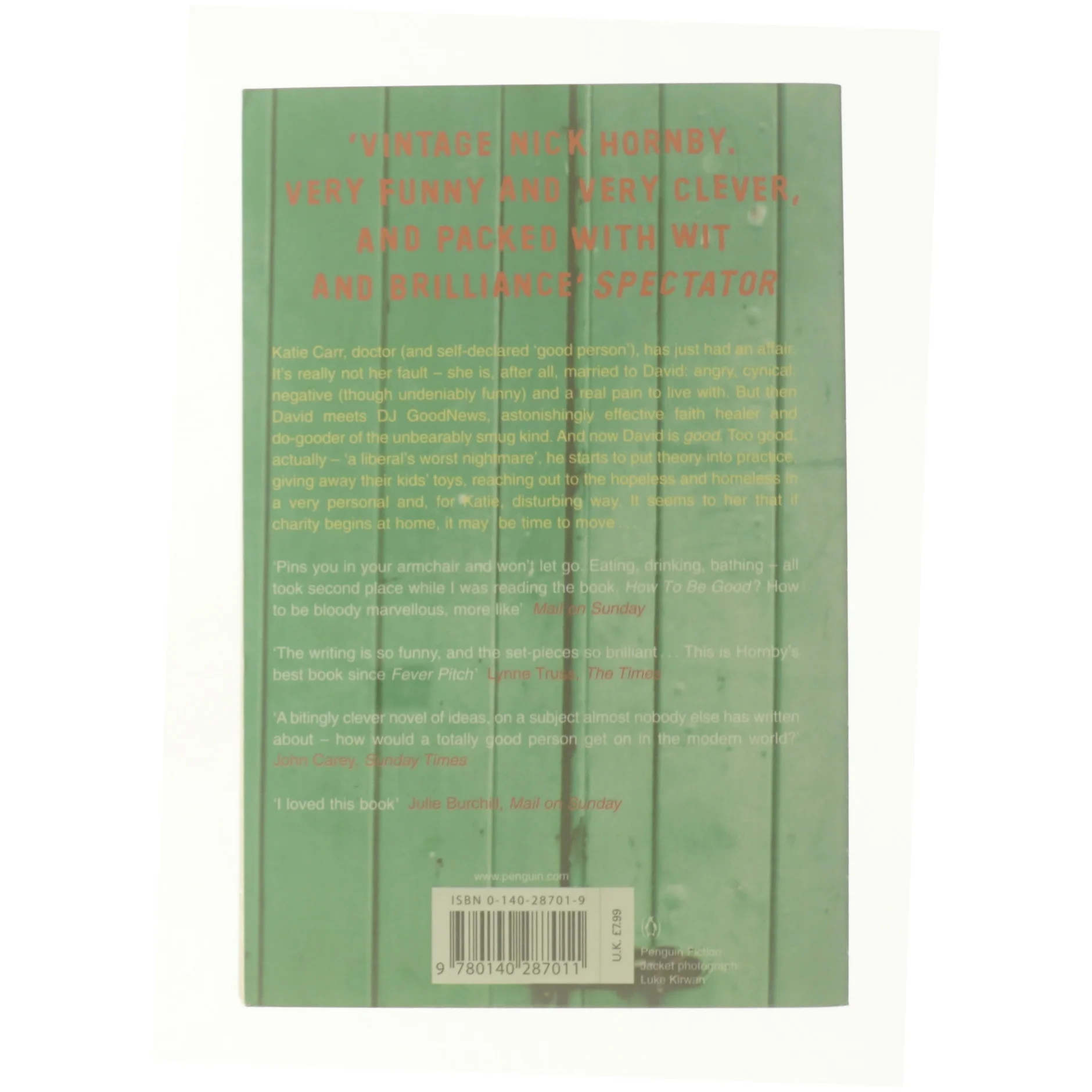 How to be good af Nick Hornby (Bog)