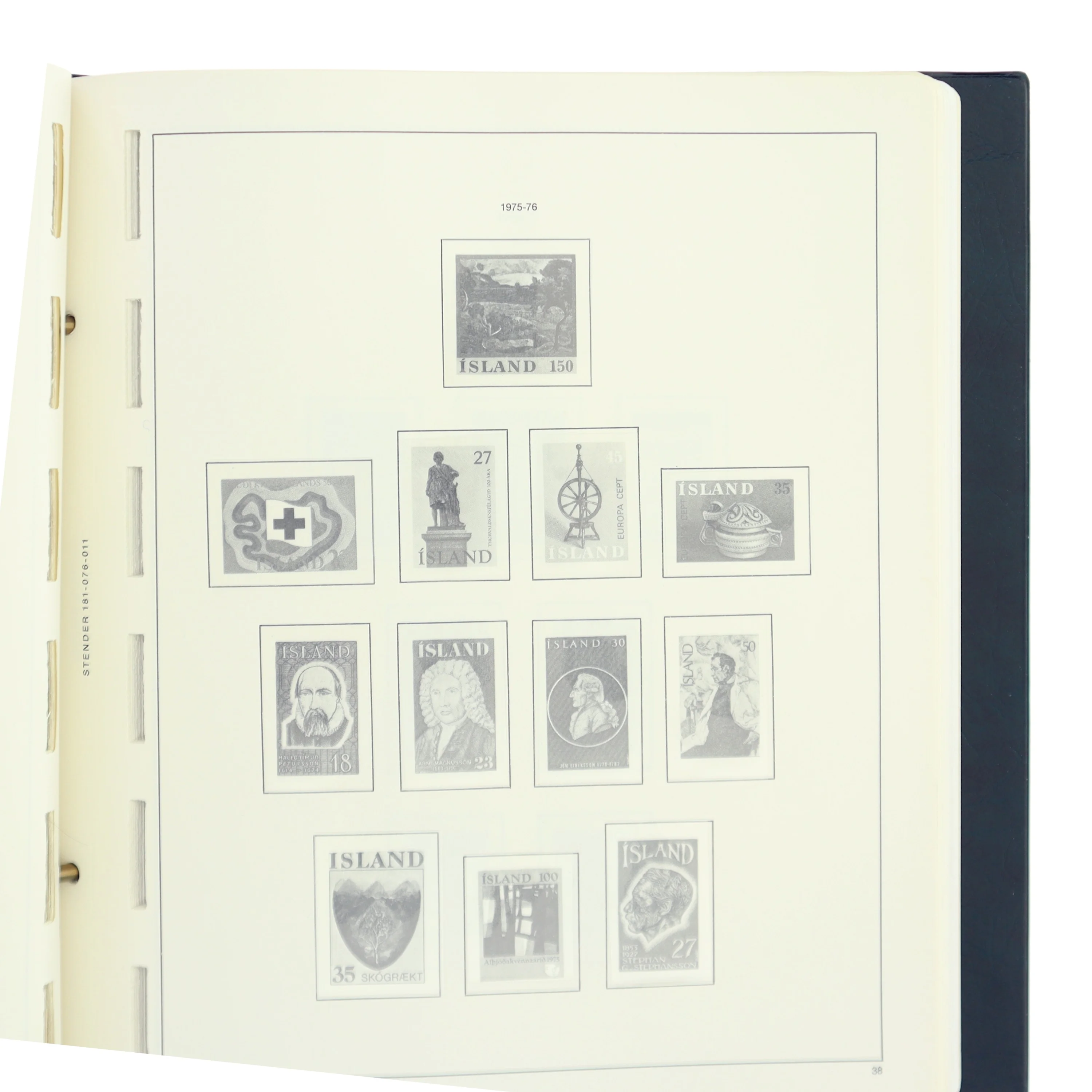 Stender Island frimærke fortryksalbum 