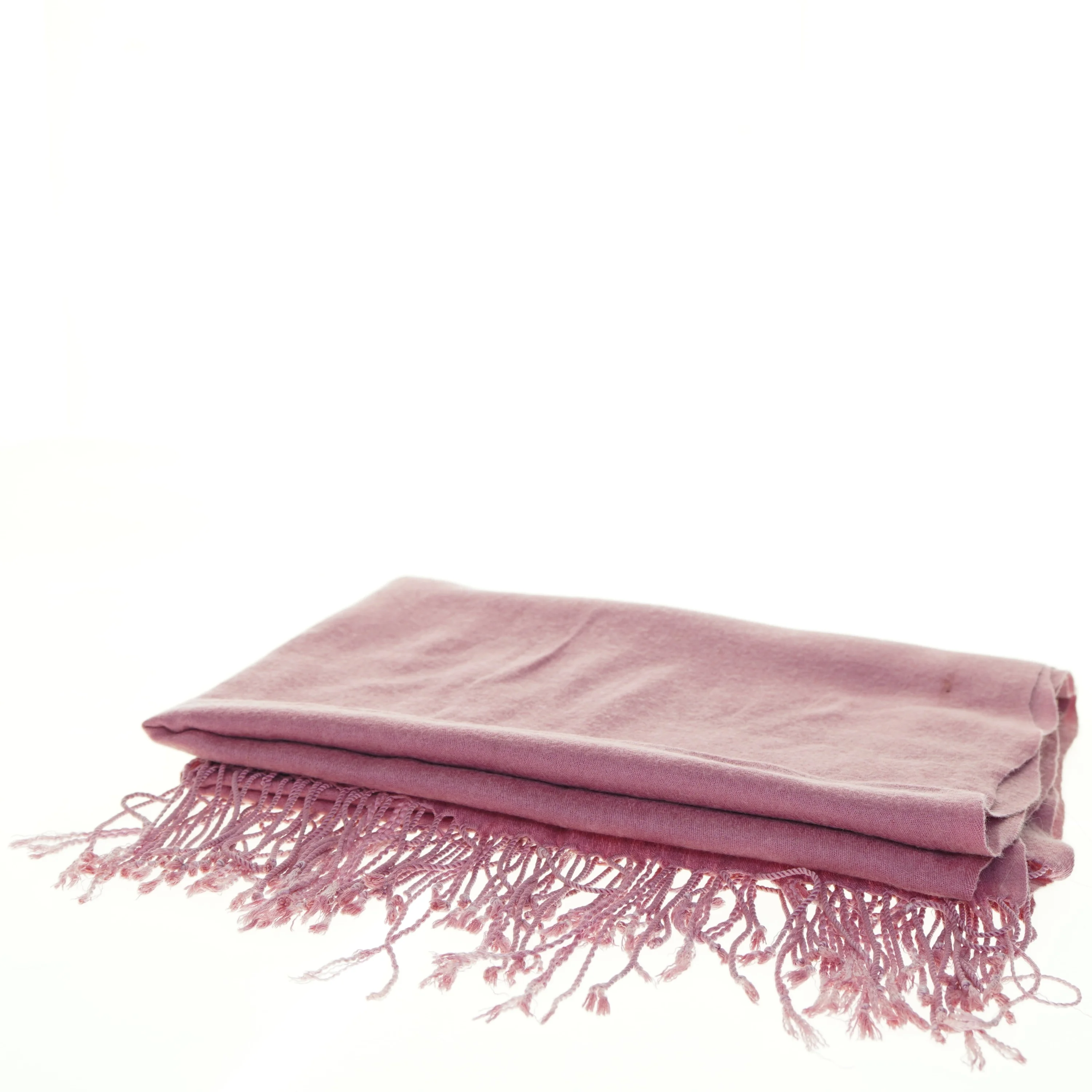 Vævet tørklæde med frynser (str. 65 x 200 cm)