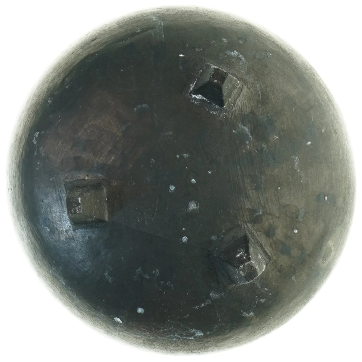 Jydepotte i sortbrændt ler  (str. H. 16 cm. ø. 16 cm)