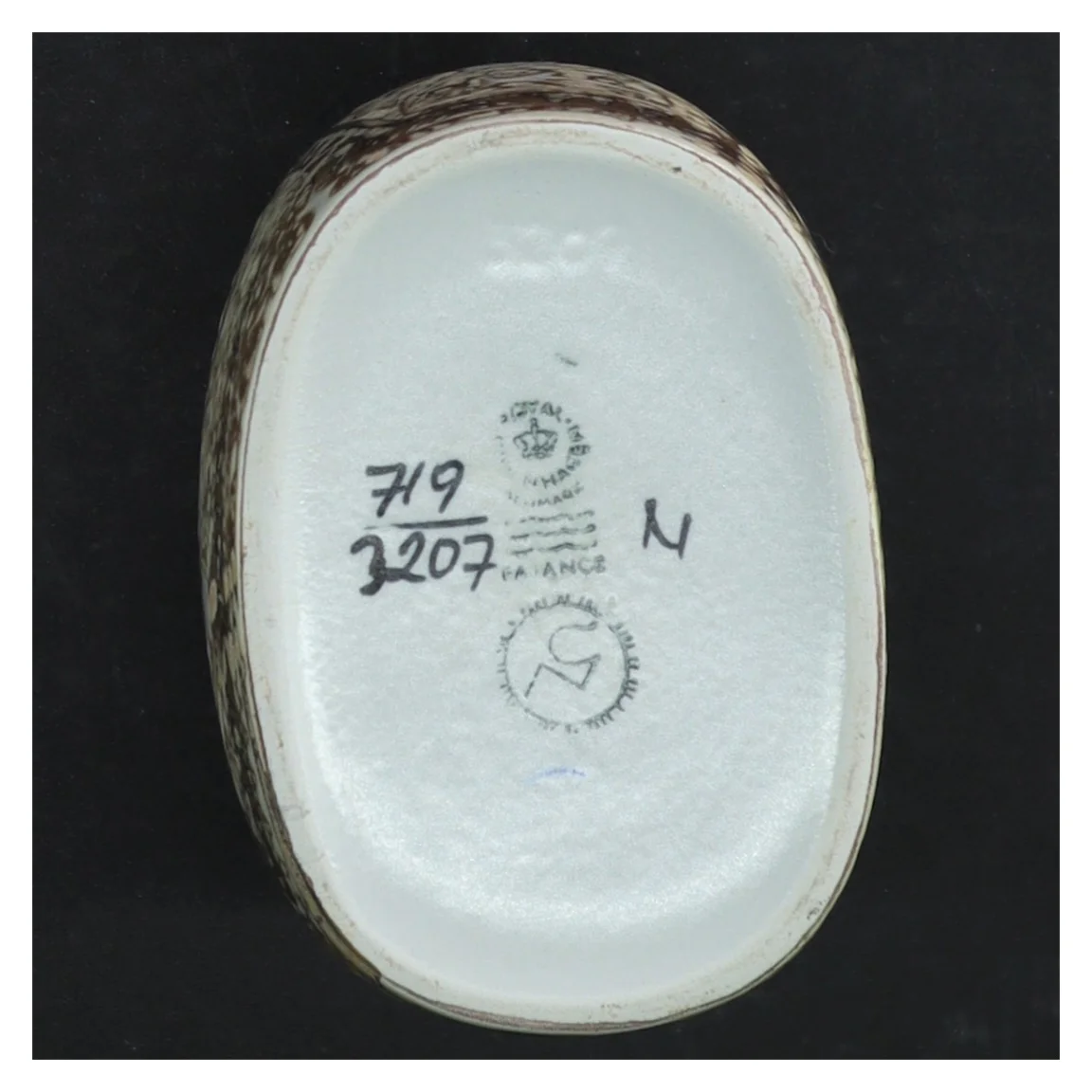 Keramikvase 719/3207 fra Royal Copenhagen (str. H 14 cm)