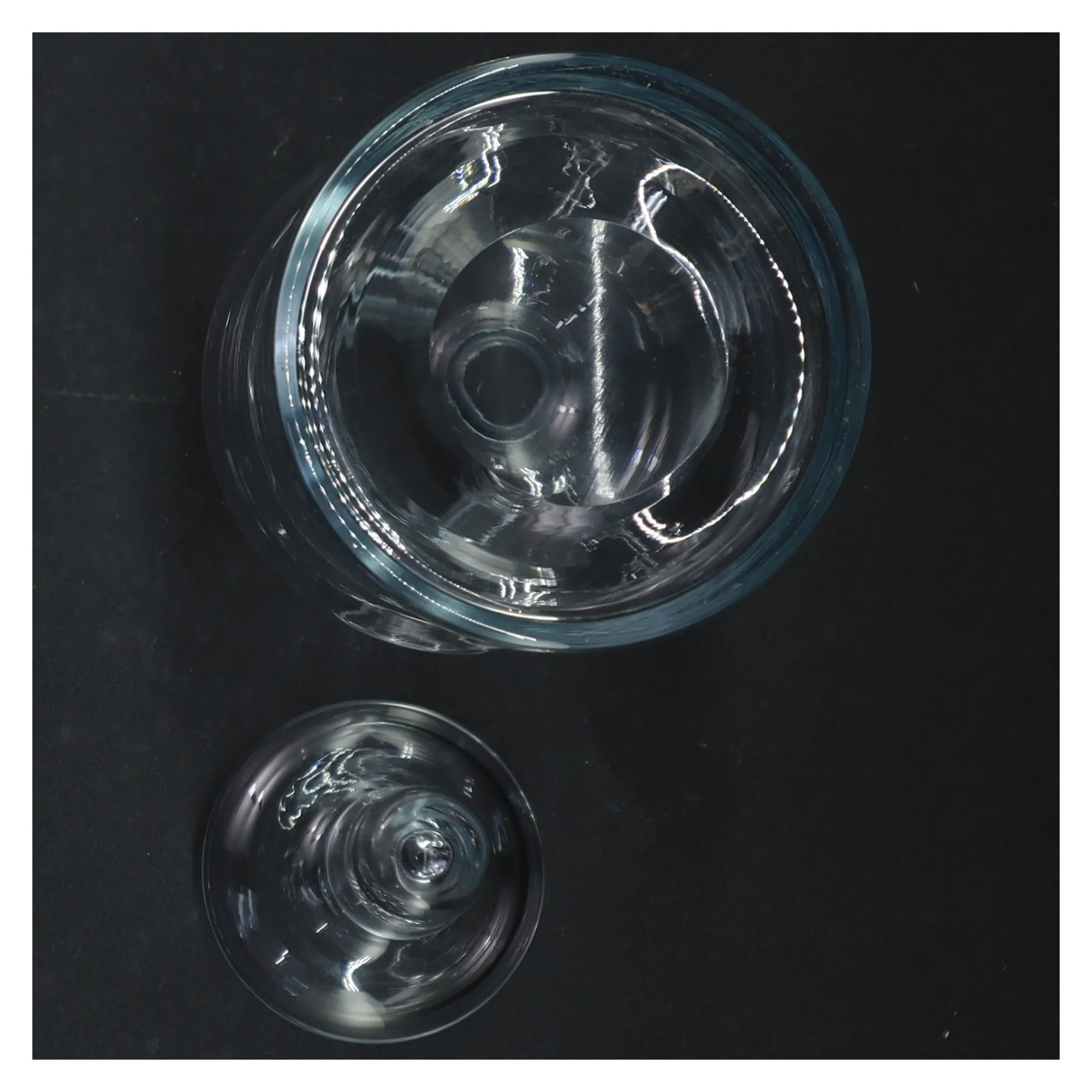 Glaskaraffel med prop (str. 20 cm)