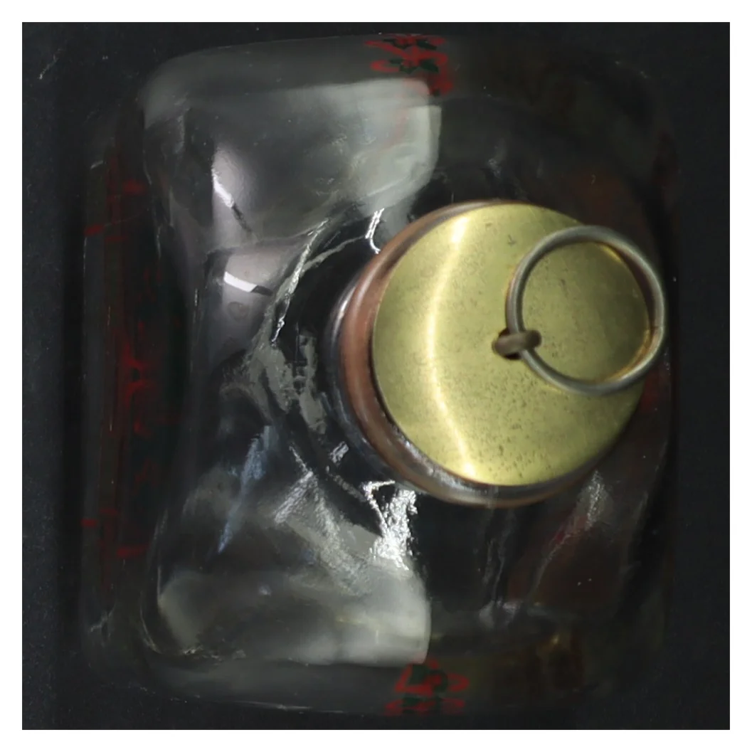 Julepyntet jule snapse flaske (str. 19 cm)