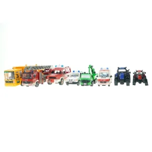 Legetøjsbiler i forskellige størrelser (str. Orange affalds bil 38 cm)