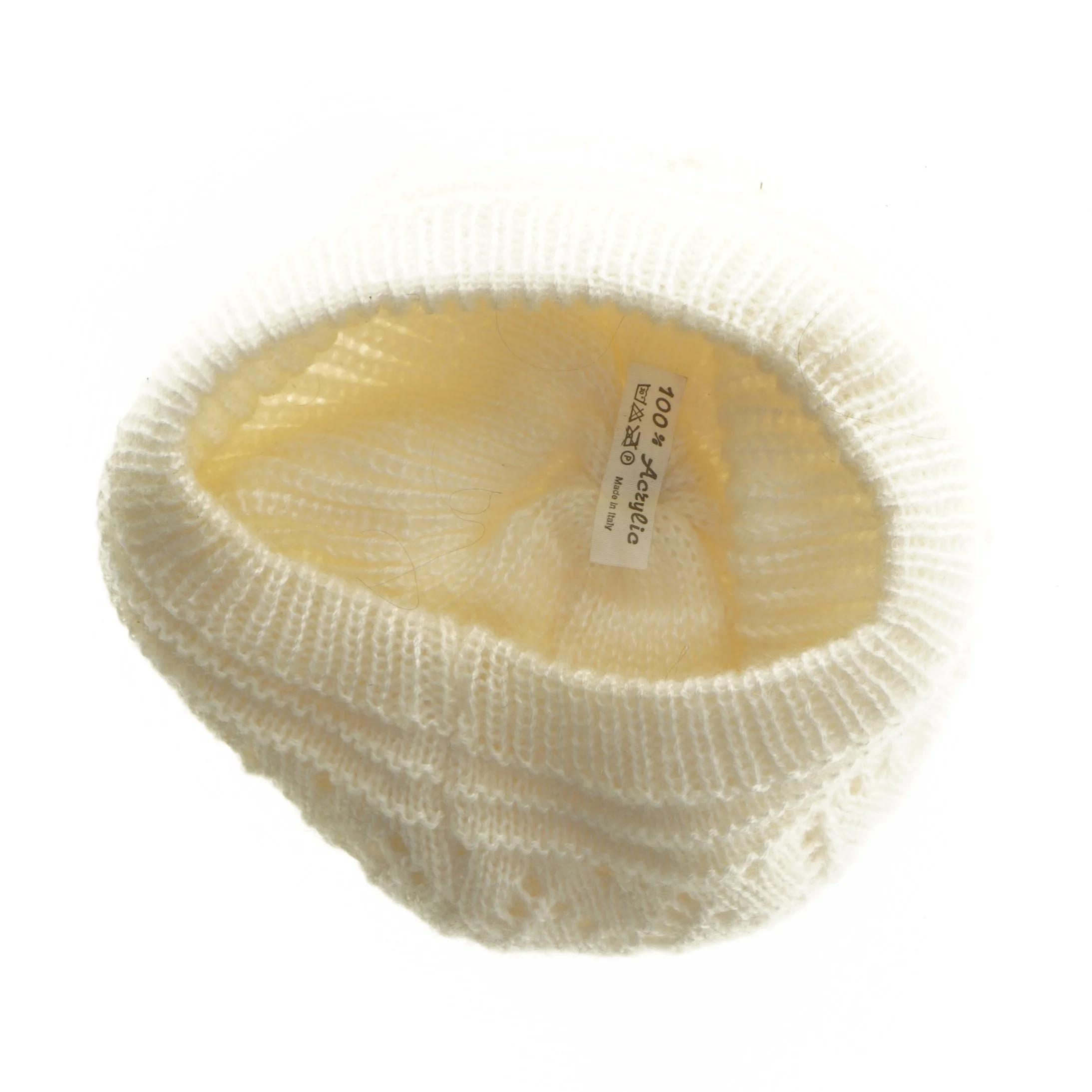 Vintage knittet hat (str. Ø 20 cm)