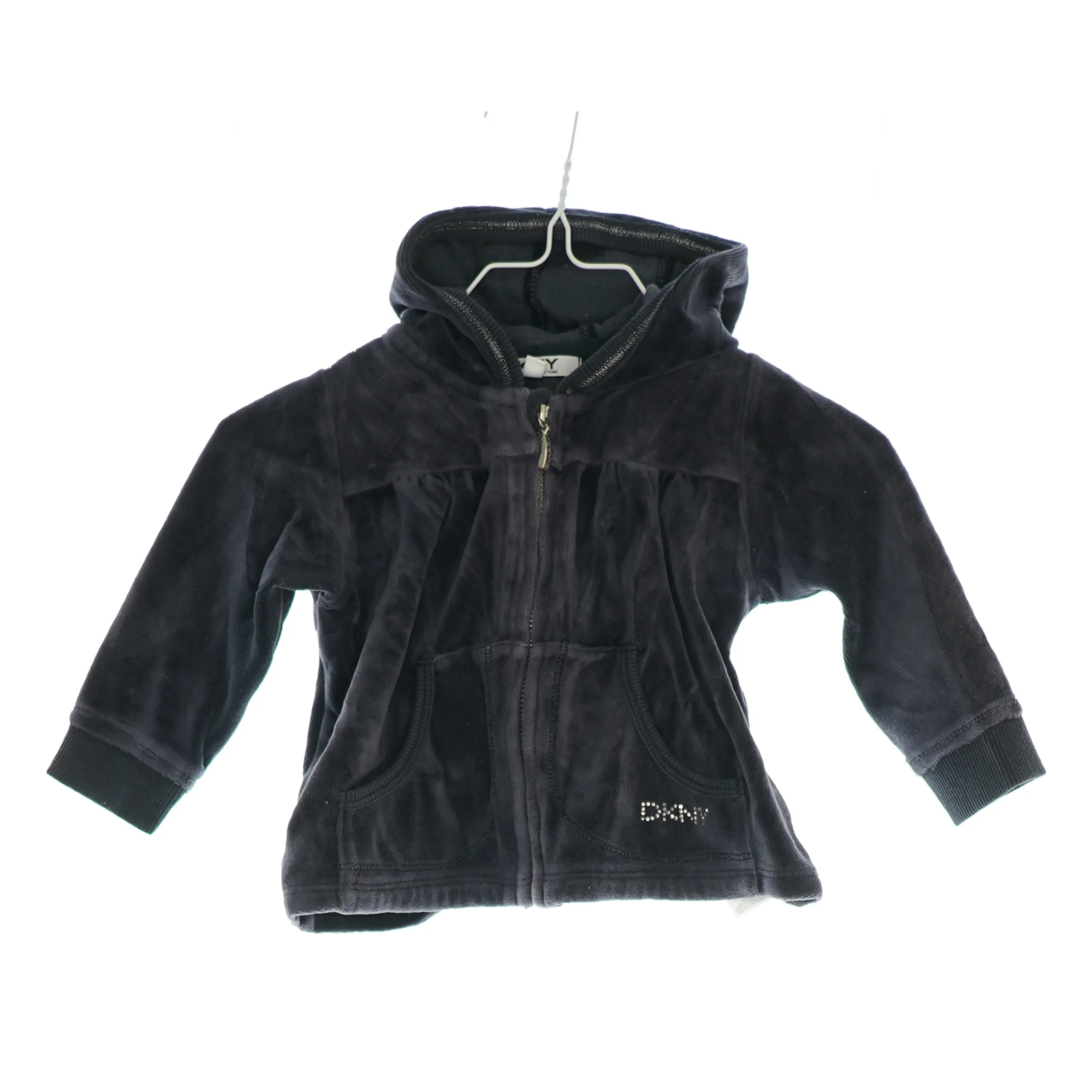 Hættetrøje med lynlås fra DKNY (str. 6 mdr)