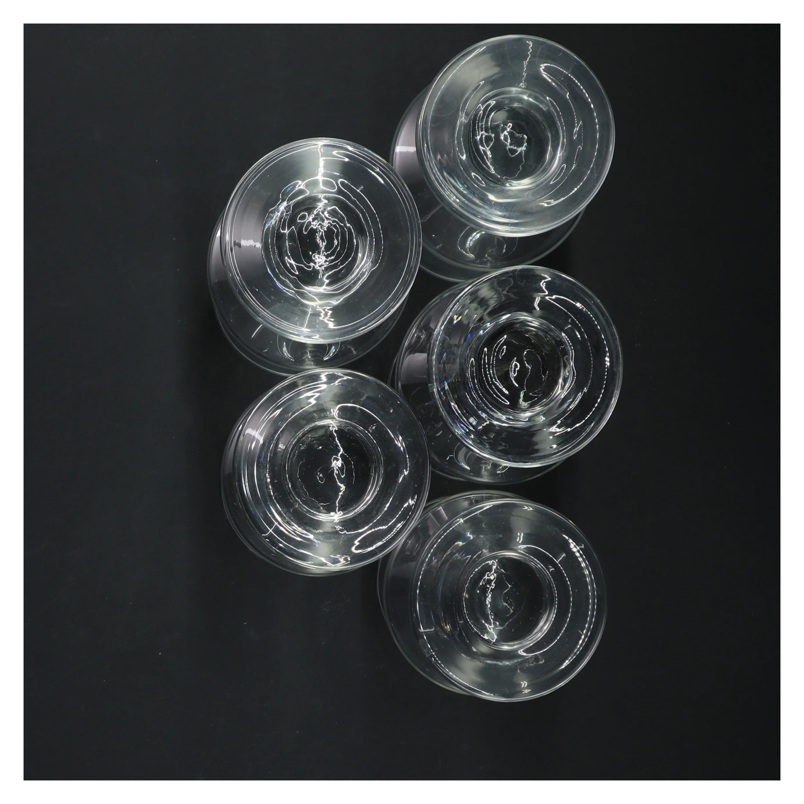 Sæt med glas (str. 5 styk, 13 cm)