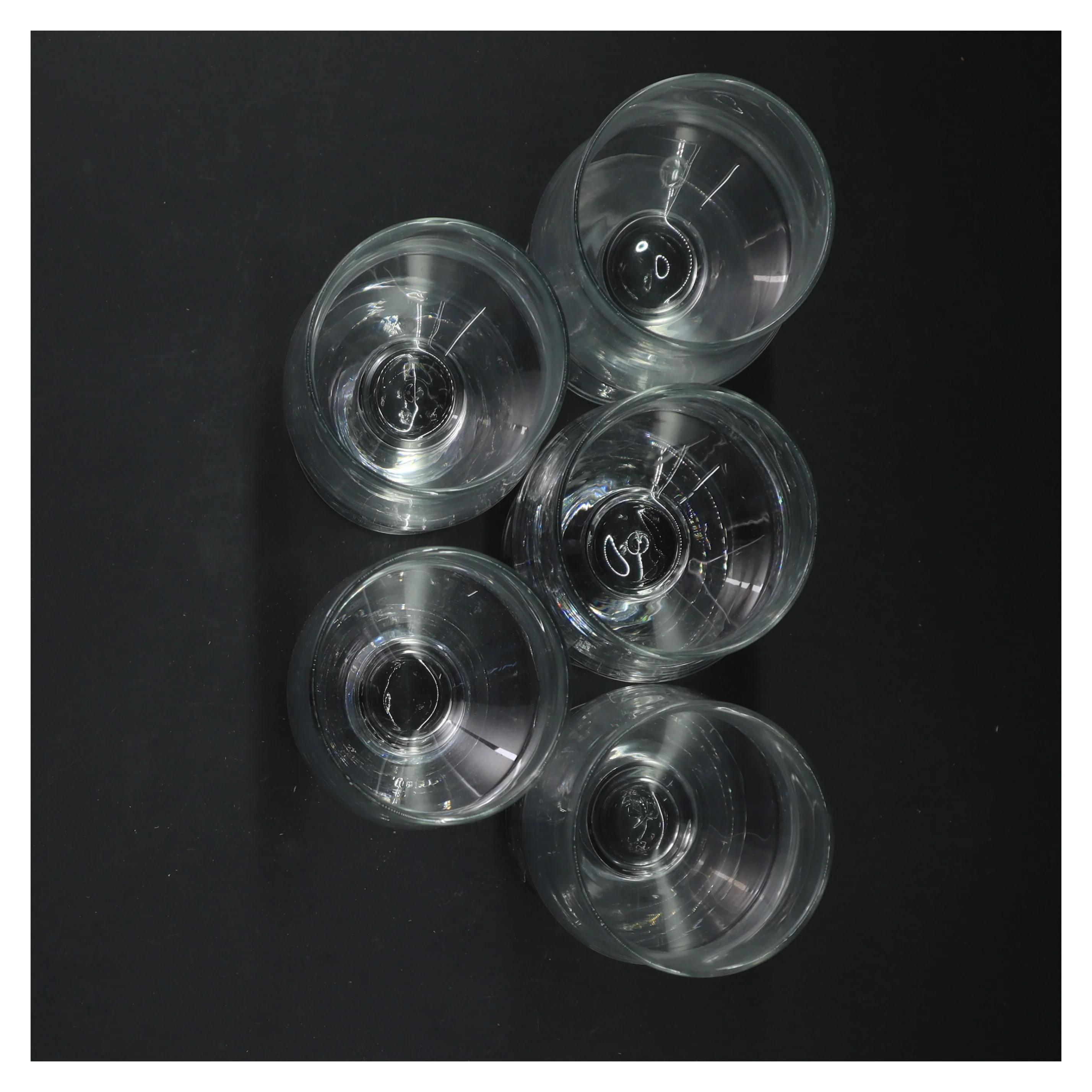 Sæt med glas (str. 5 styk, 13 cm)