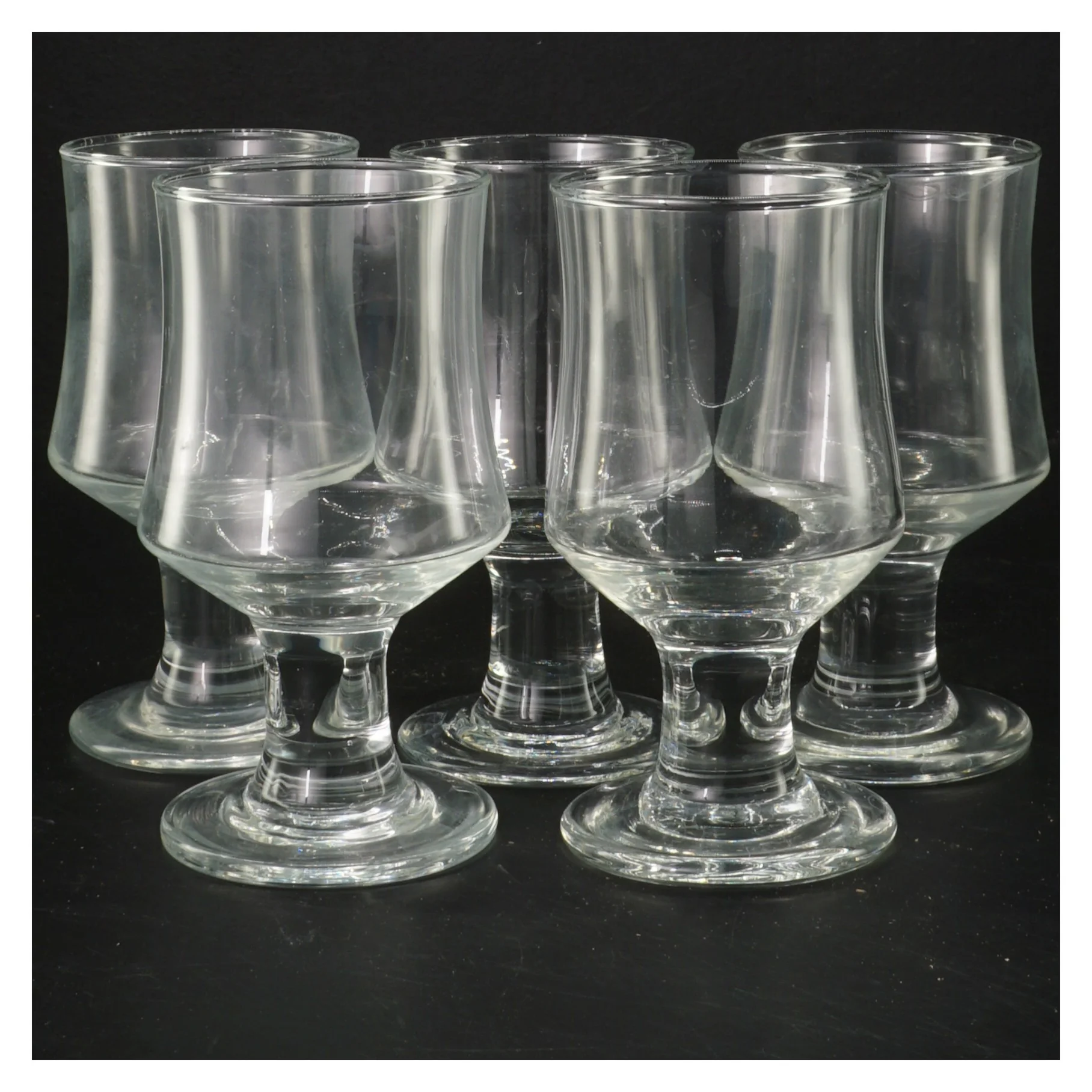 Sæt med glas (str. 5 styk, 13 cm)