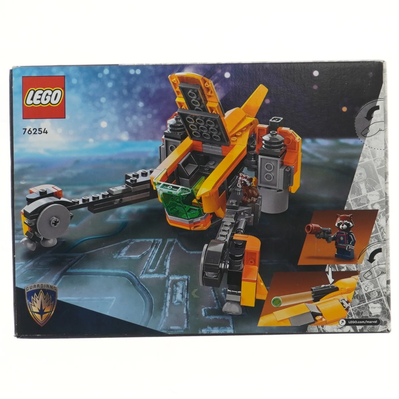 LEGO Marvel Baby Rocket's Ship fra Lego (str. 26x19 cm)