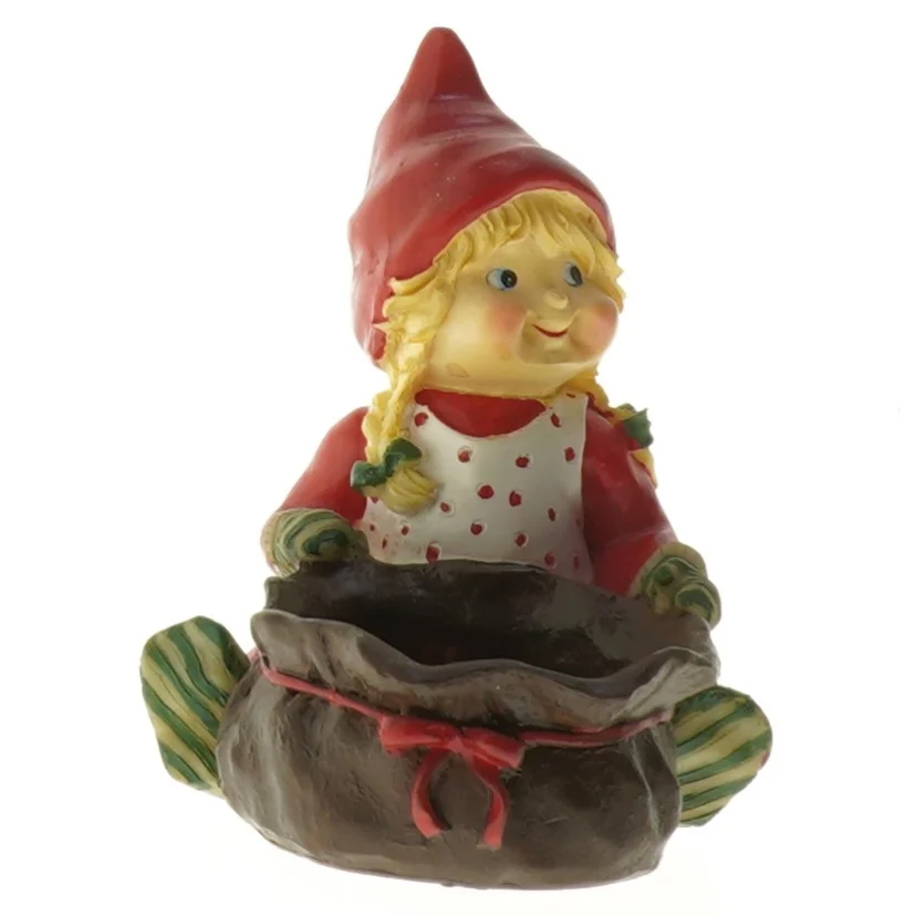 Nissefigur med sæk (str. 11,5x10 cm)