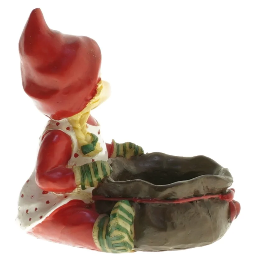 Nissefigur med sæk (str. 11,5x10 cm)