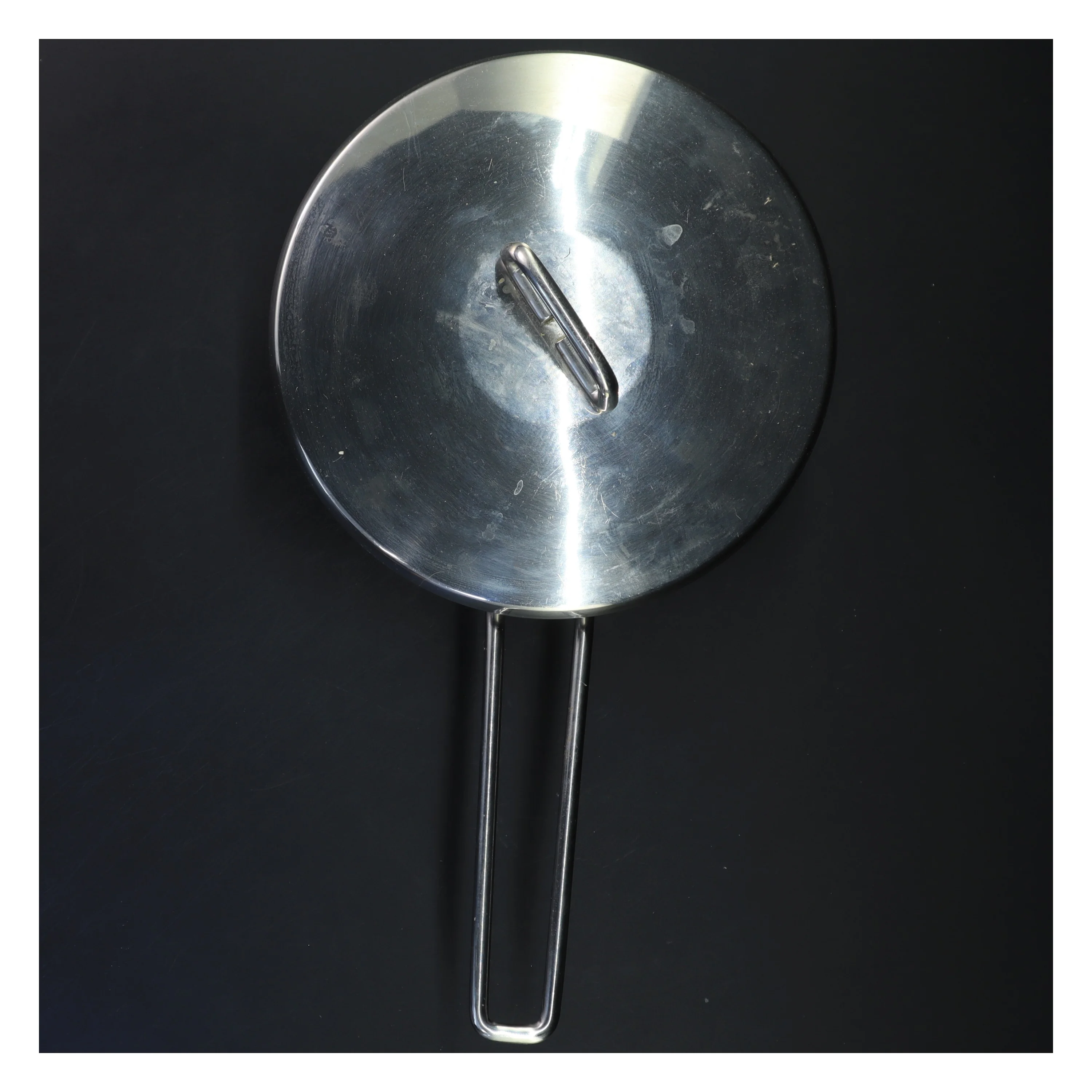 Rustfrit stål gryde med låg (str. 34x10 cm)