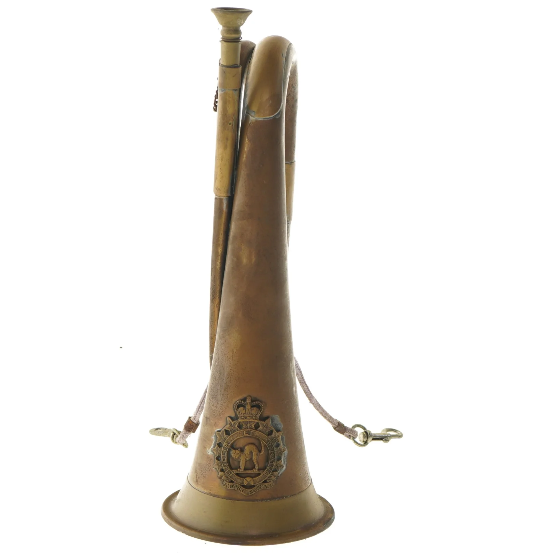 Vintage messing horn (str. 30x10 cm)