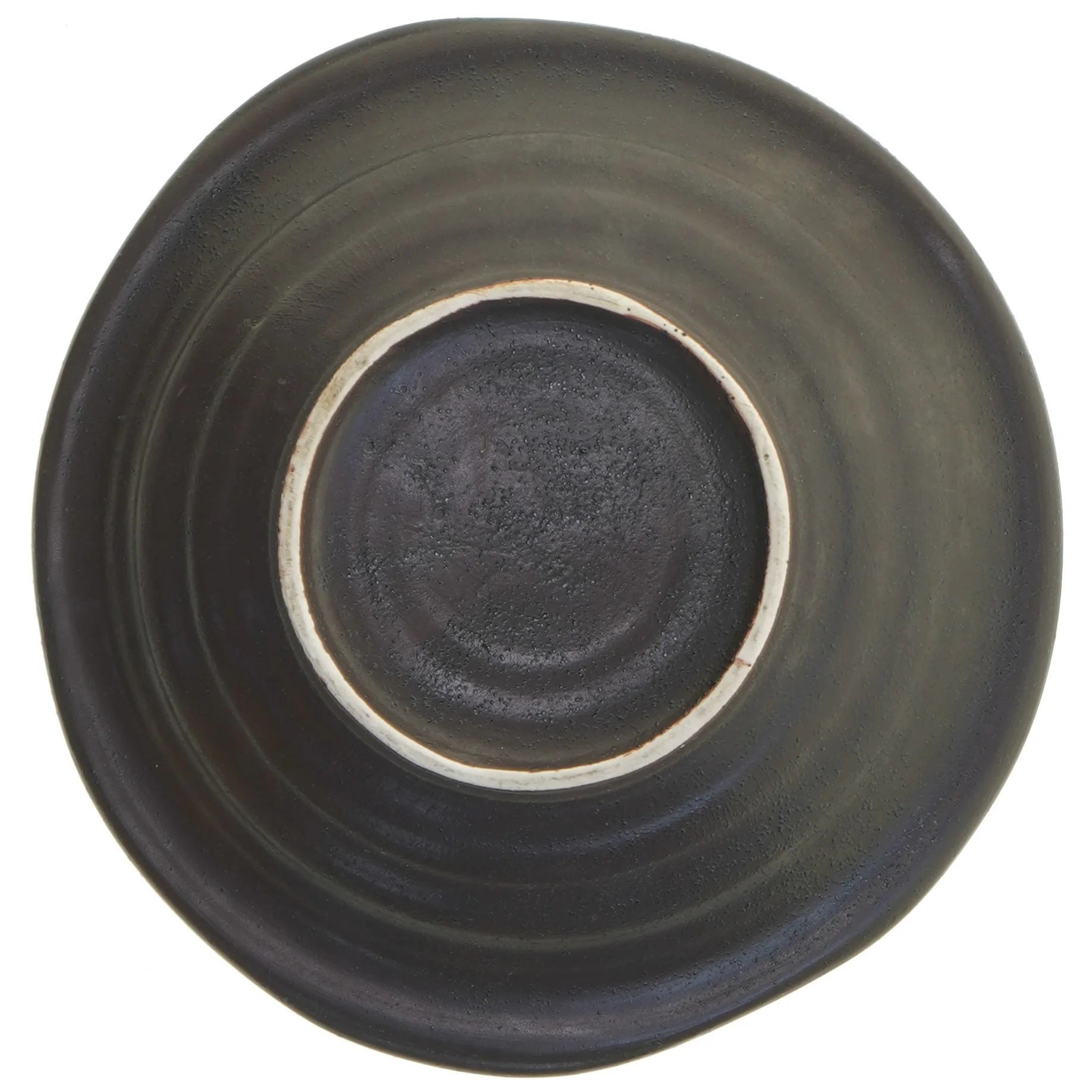 Blåt keramisk fad (str. Ø 25 cm)