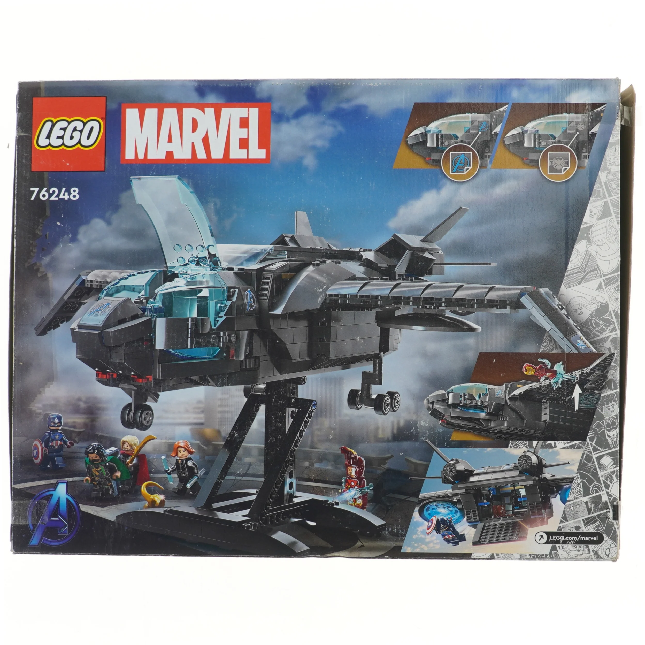 LEGO Marvel Avengers Quinjet sæt fra LEGO (str. 47,5x37,5 cm)