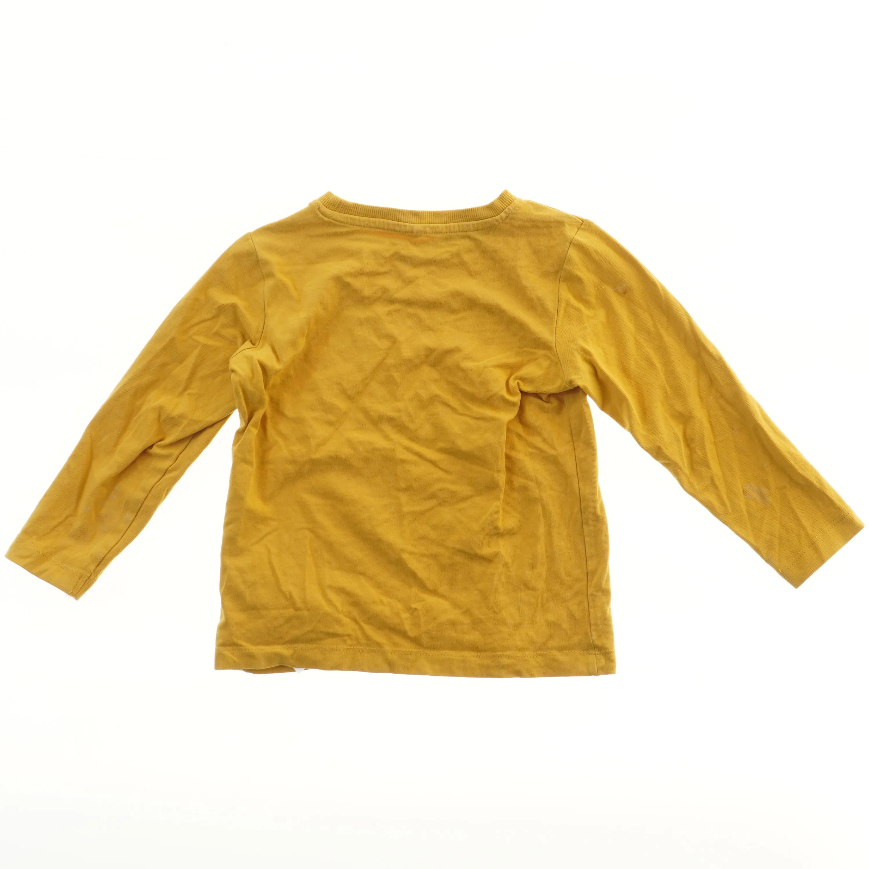 Langærmet gul t-shirt fra name it med skateboardprint fra Name It (str. 92)