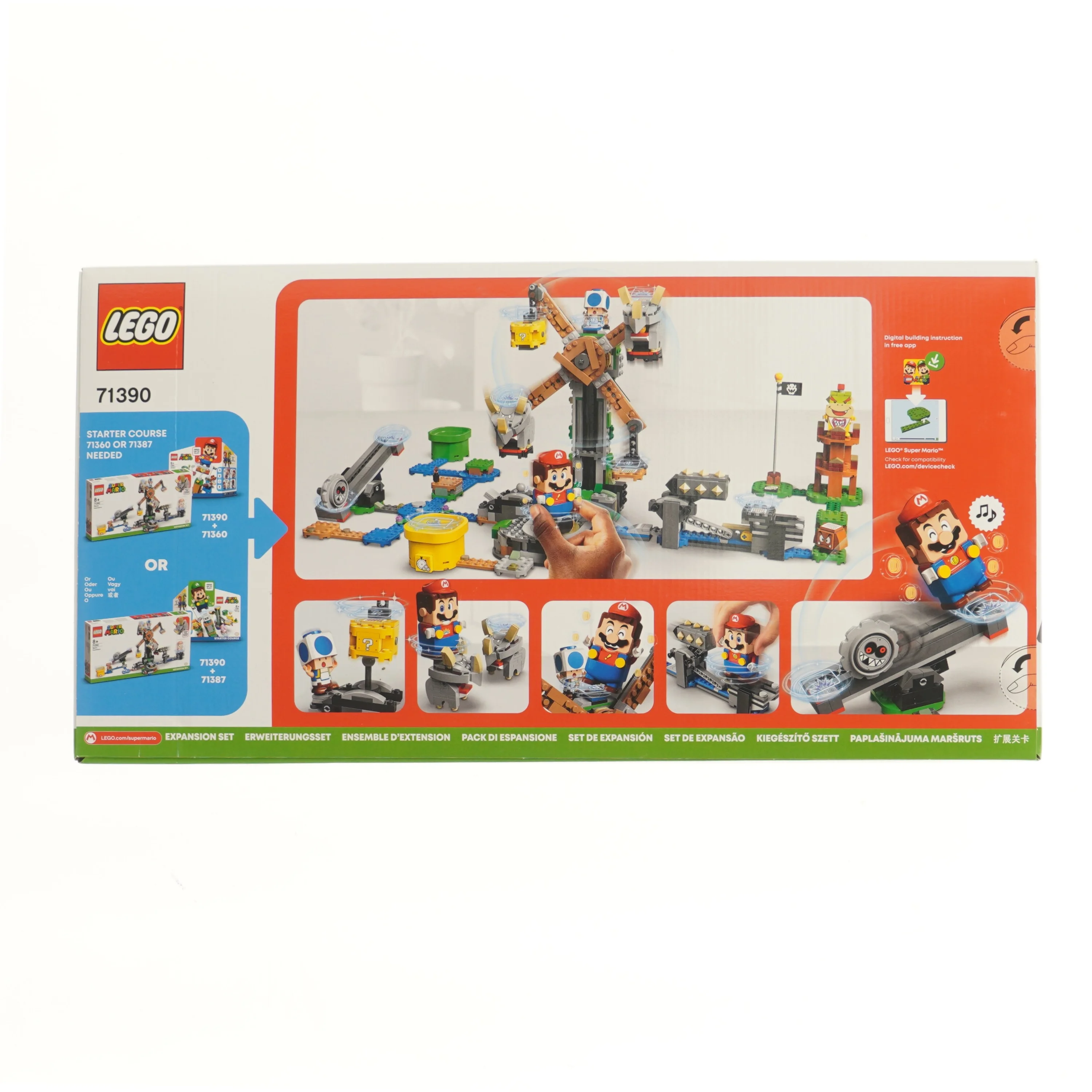 LEGO Super Mario Reznor Knockdown udvidelsessæt fra Lego (str. 28x7,5x54 cm)