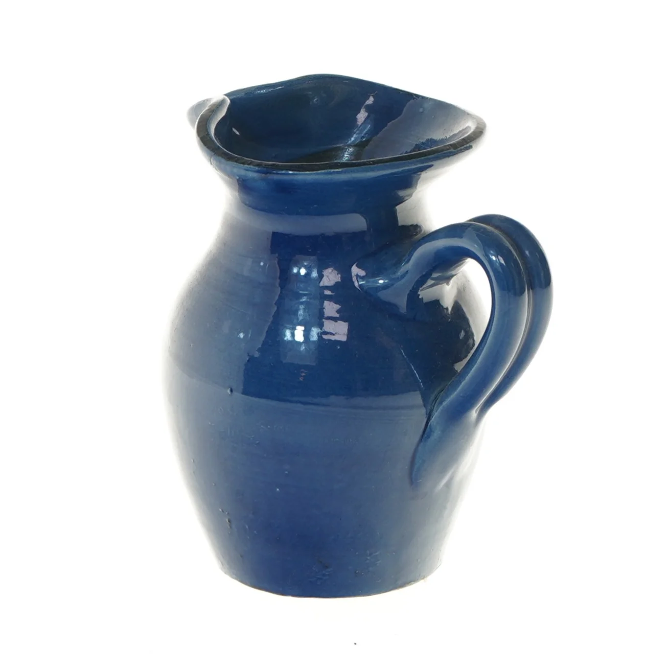 Blå keramikkande (str. 15 cm)