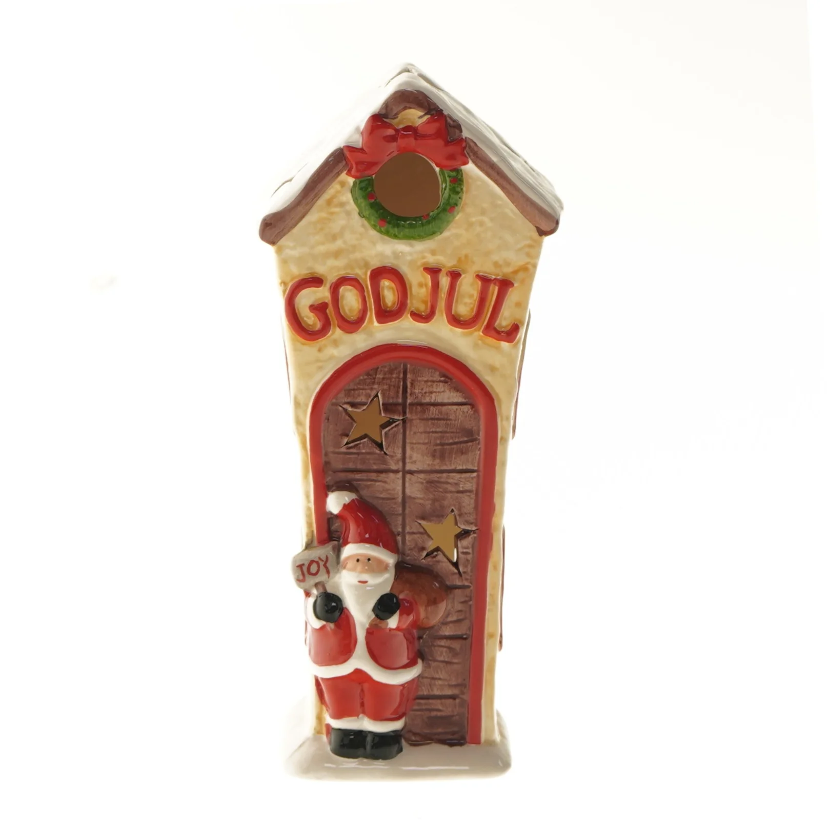 Juledekoration med nissemotiv (str. 23 cm)