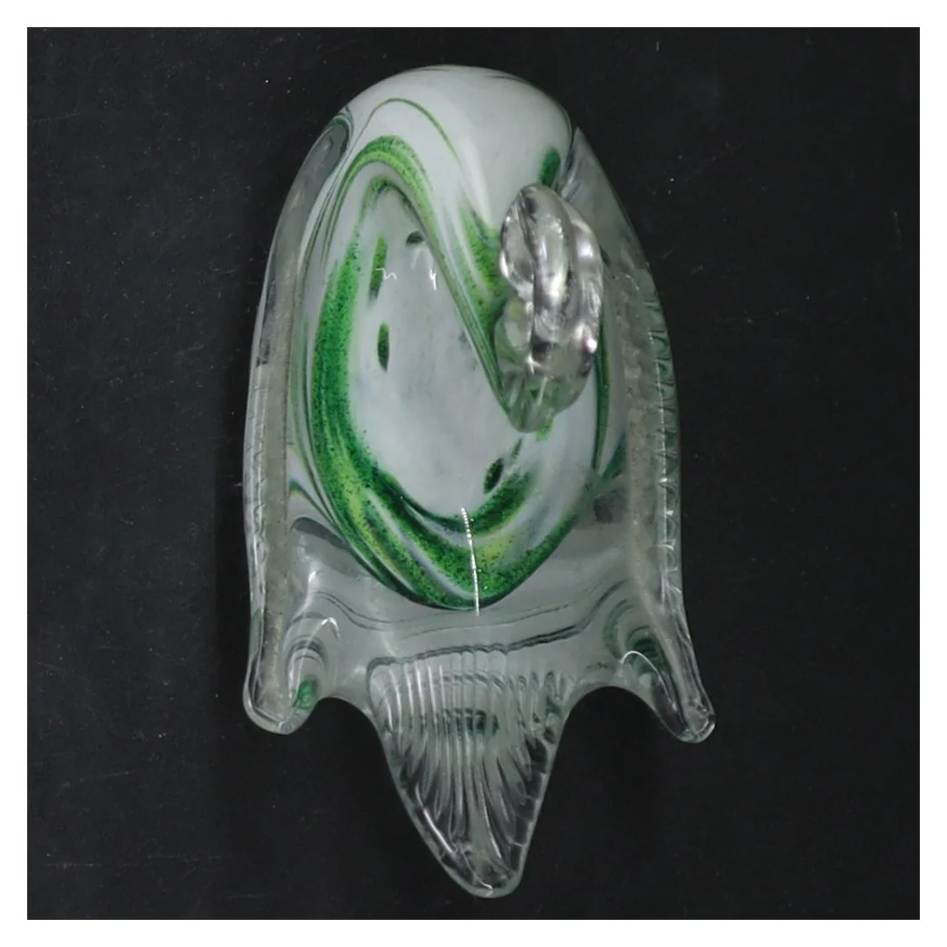 Glasfigur af en svane (str. 12,5 cm)