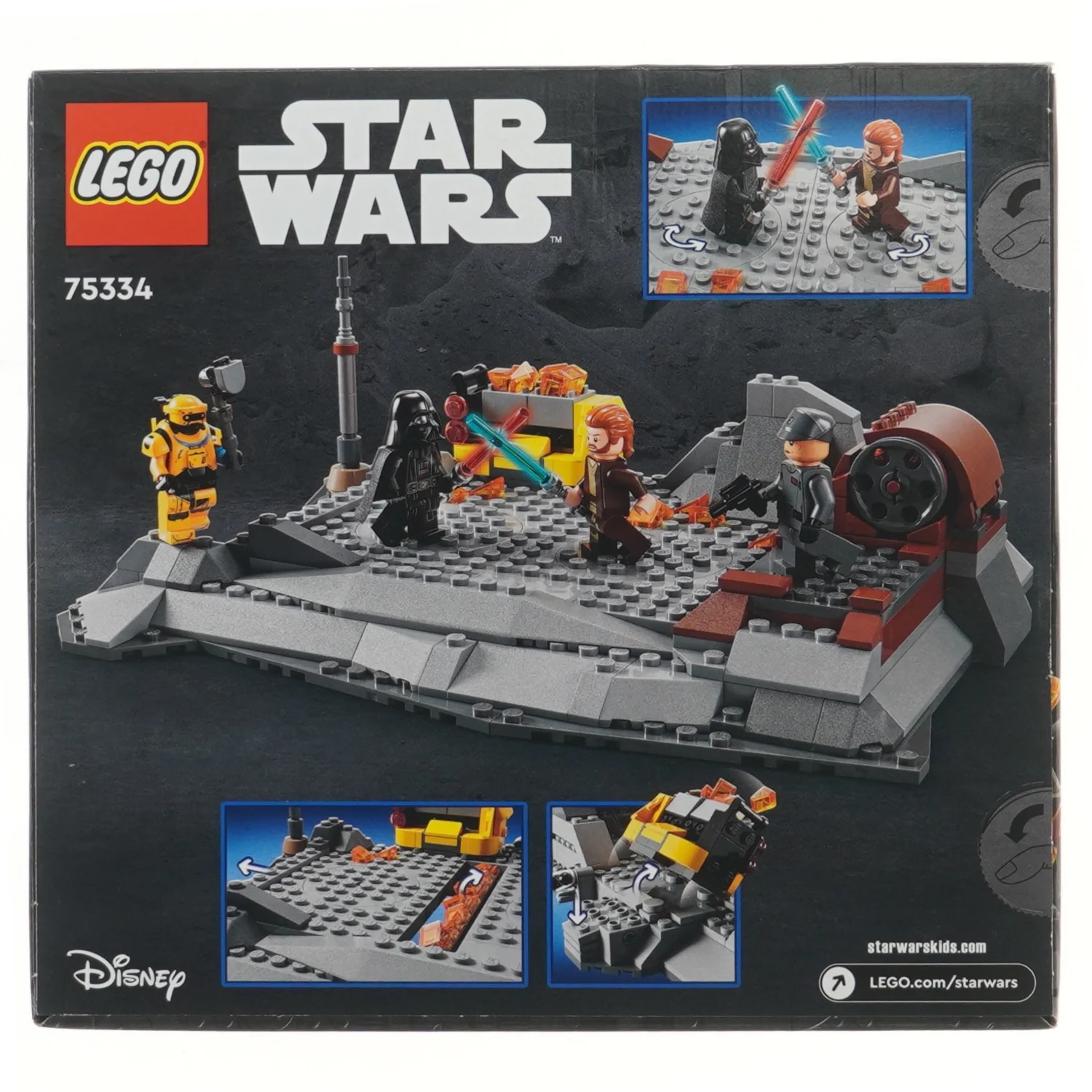 LEGO Star Wars Obi-Wan Kenobi vs. Darth Vader sæt fra Lego (str. 28x26 cm)