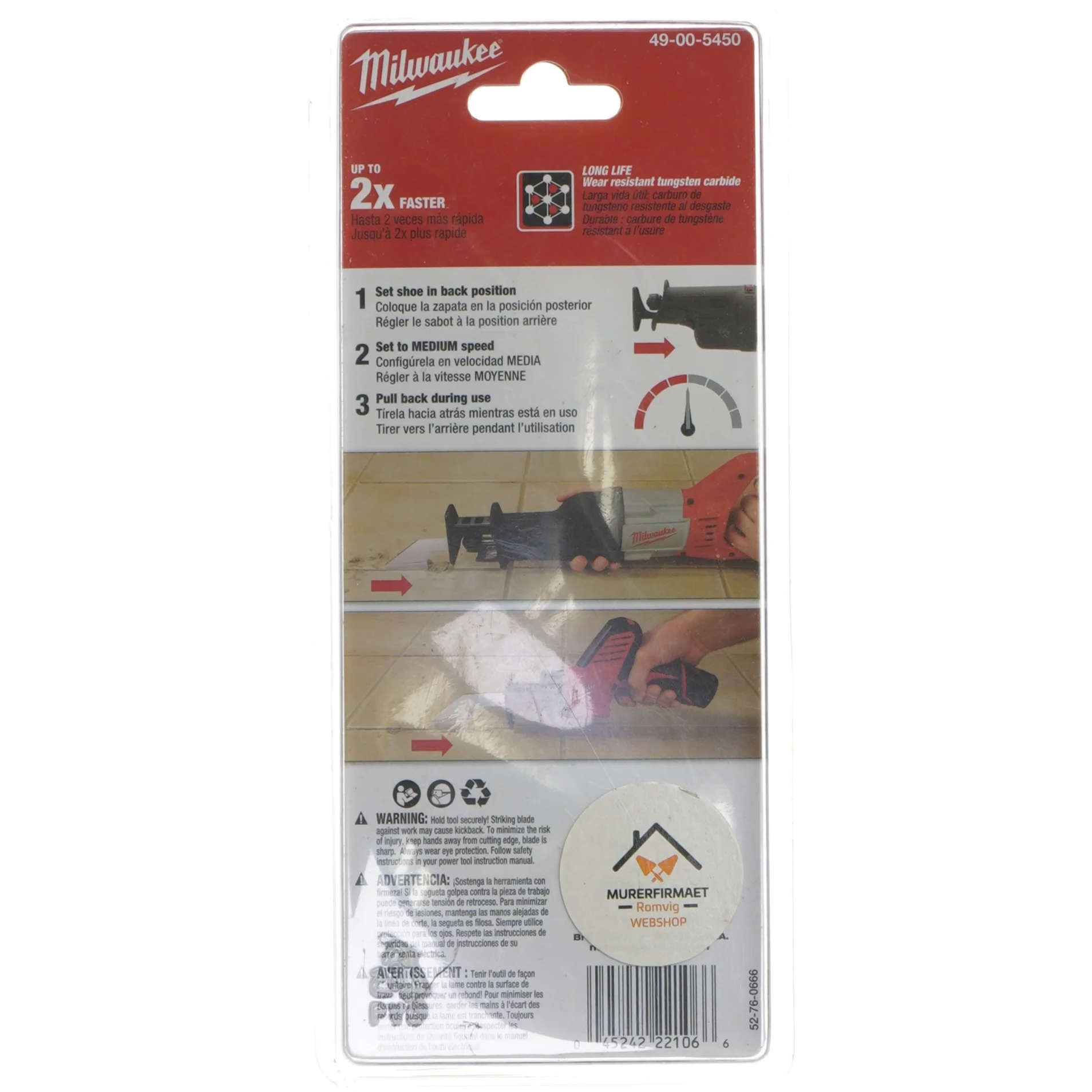 Grout fjernelsesværktøj fra Milwaukee