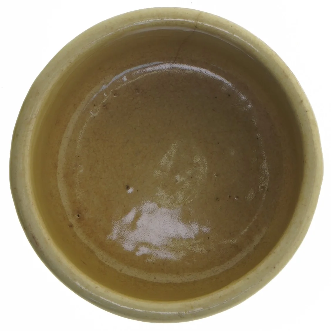 Keramik krukke eller lille skål (str. Ø. 13,5 cm. længde. 7,5 cm)