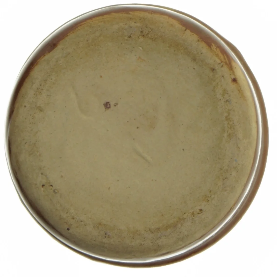 Keramik krukke eller lille skål (str. Ø. 13,5 cm. længde. 7,5 cm)