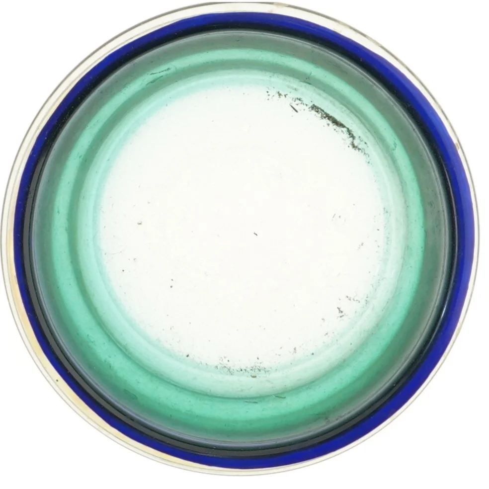 Farvet glasskål (str. Ø 19 cm)