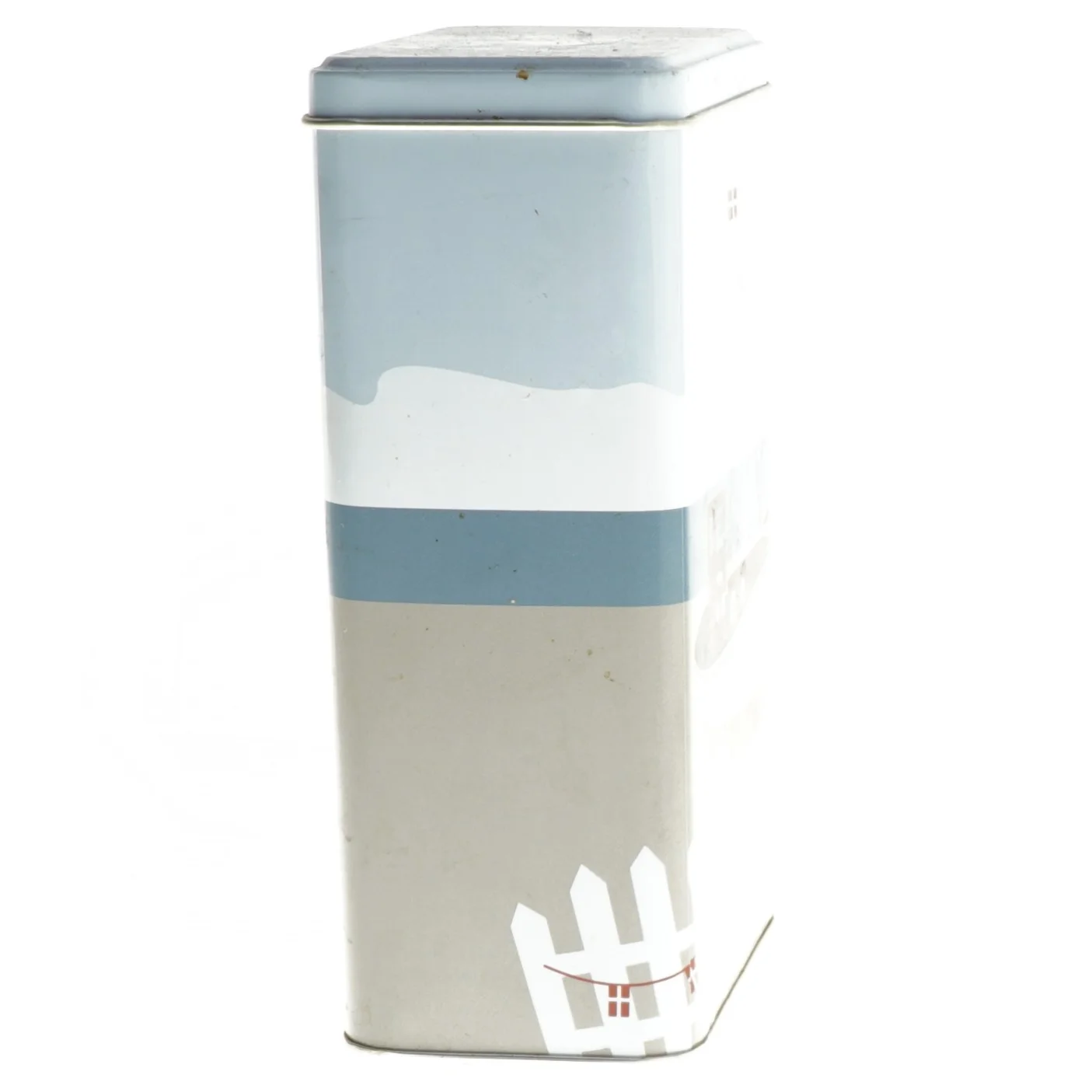 Rektangulær dåse med skibsdesign fra Det Gamle Apotek (str. 16x9,5x6 cm)