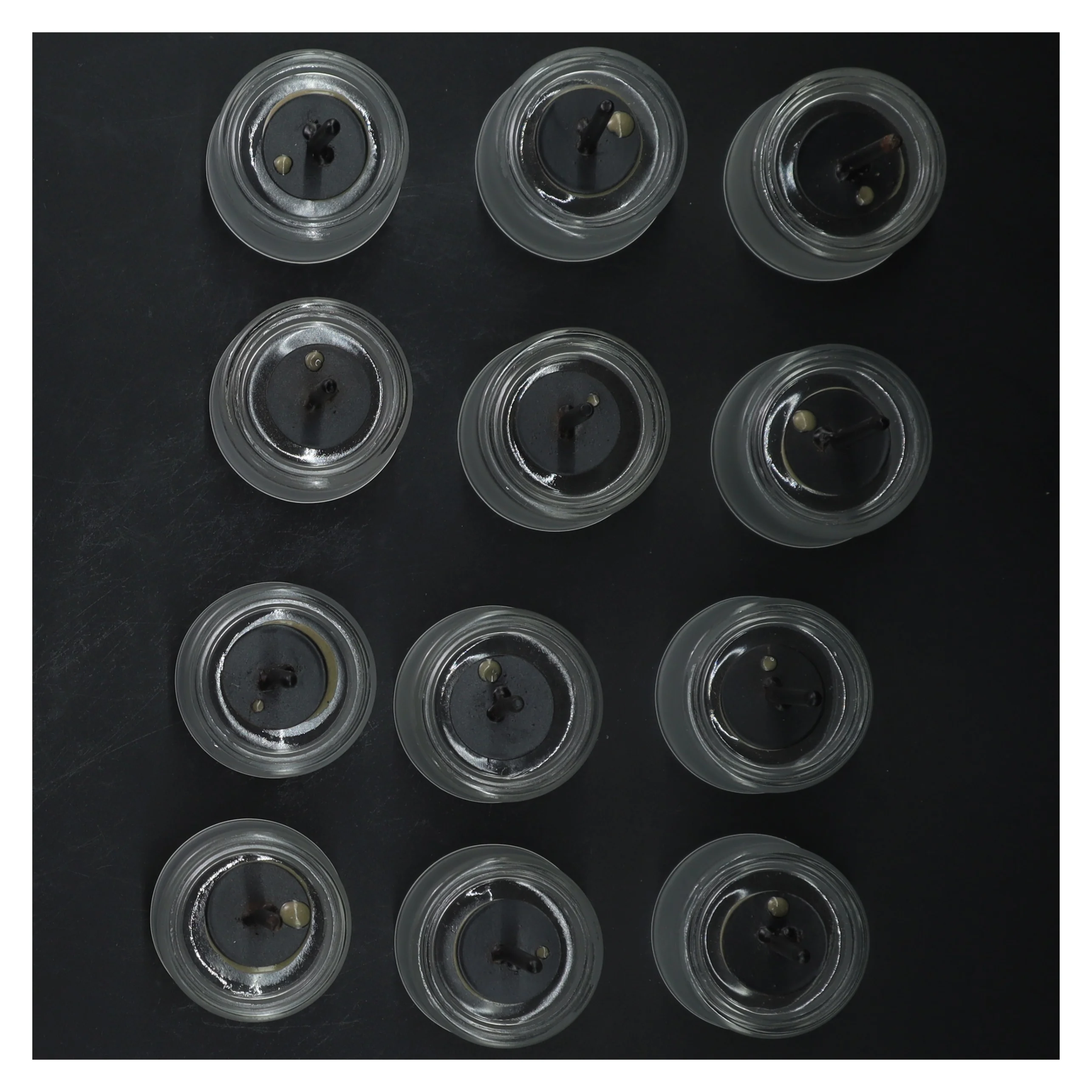 Dekorative glasholdere med spyd (str. 12 styk, ø 5 cm)