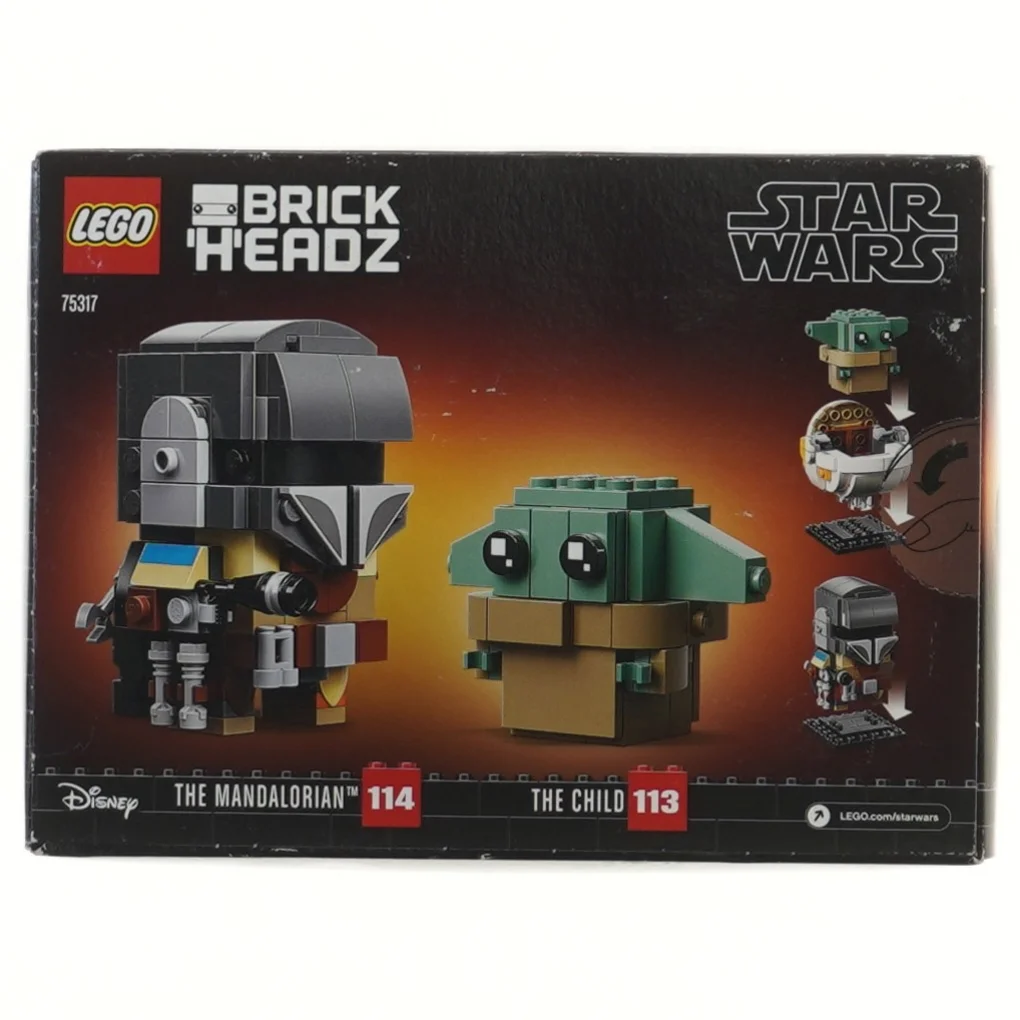 LEGO BrickHeadz The Mandalorian & The Child sæt fra LEGO (str. 19x14 cm)