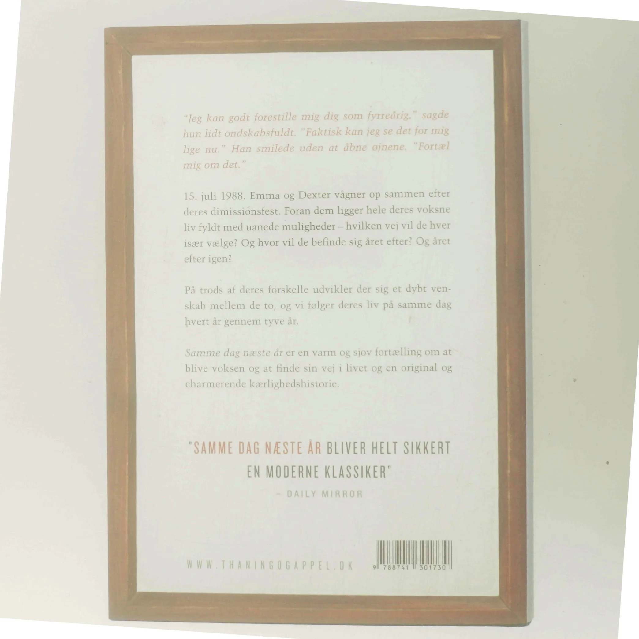 Samme dag næste år : roman af David Nicholls (Bog)