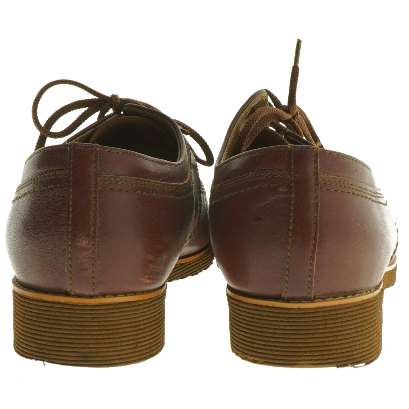 Brune lædersko med snørebånd (str. 40 )