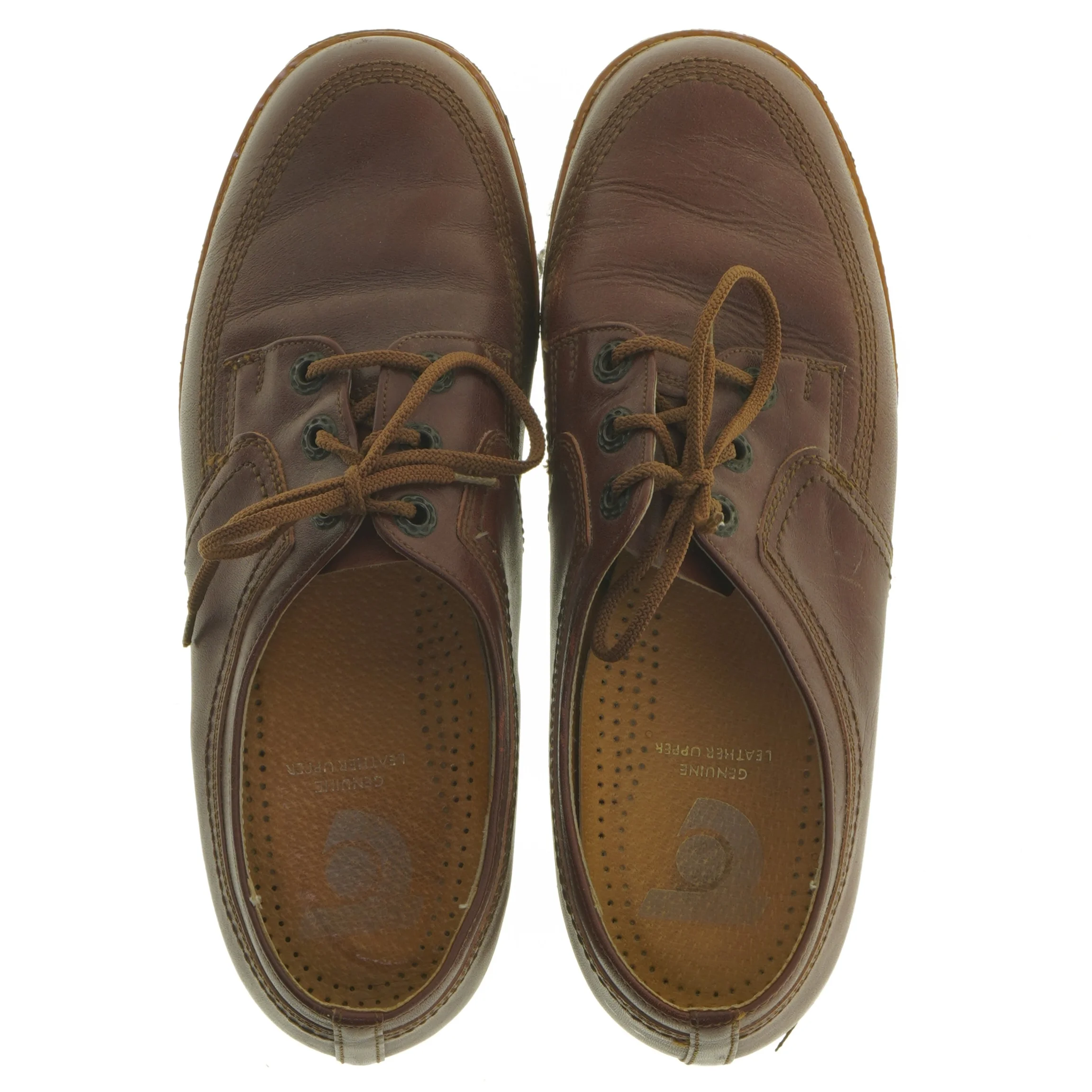 Brune lædersko med snørebånd (str. 40 )