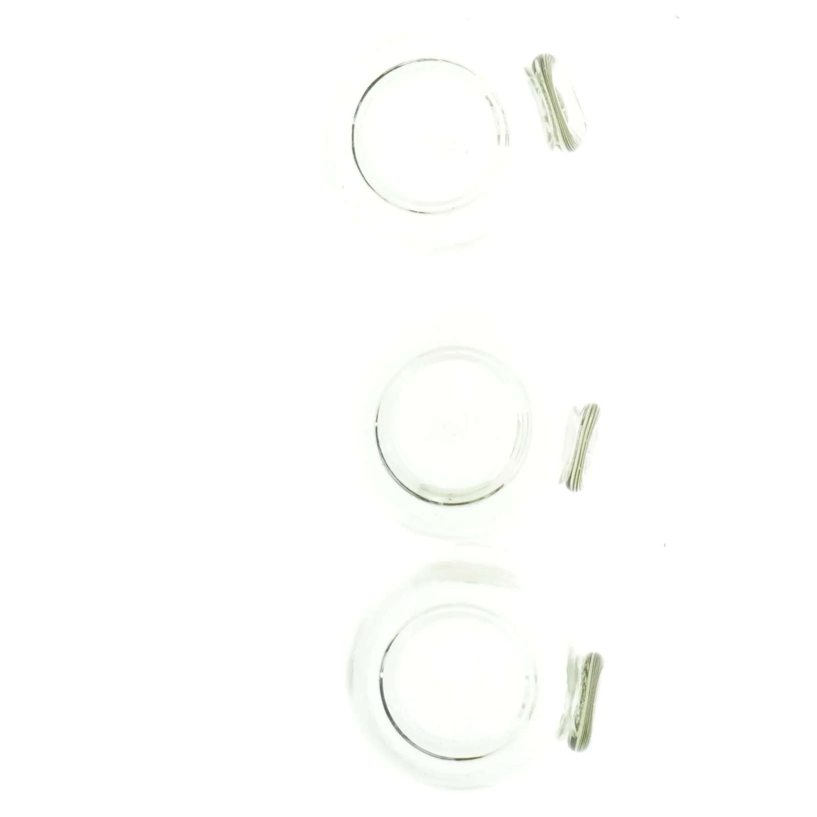 Glas krukker med låg (str. 7x6 cm)