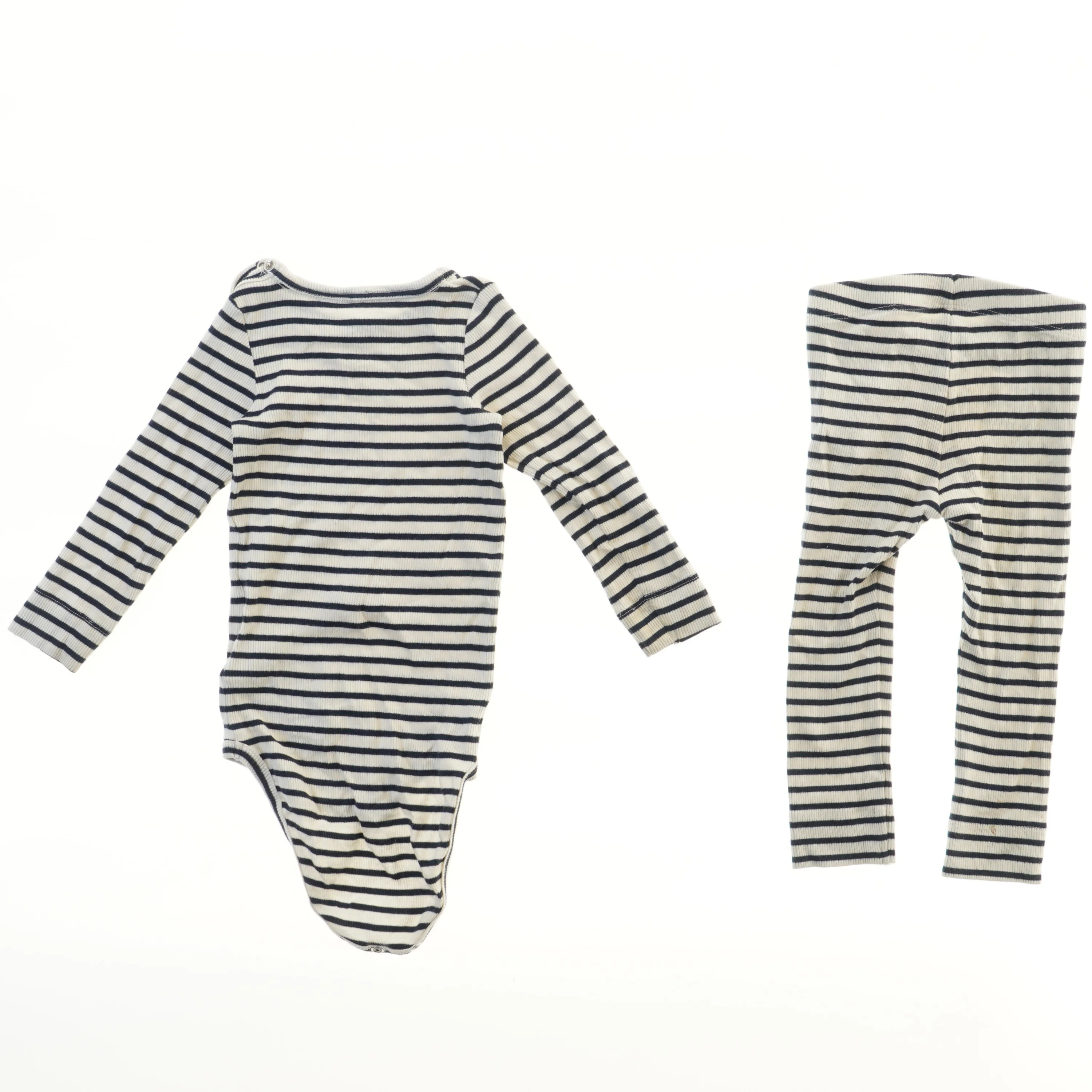 Stribet bodystocking og bukser sæt fra Name It (str. 80)
