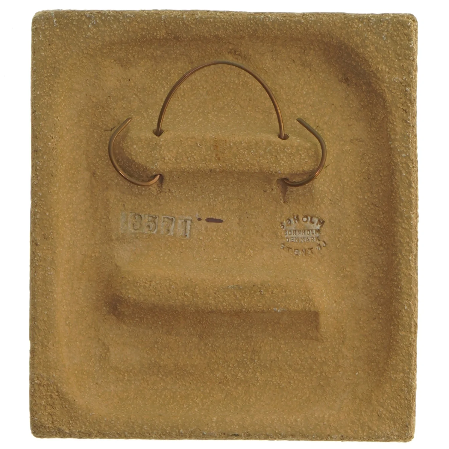 Keramisk vægdekoration (str. 17,5x15,5 cm) fra Søholm