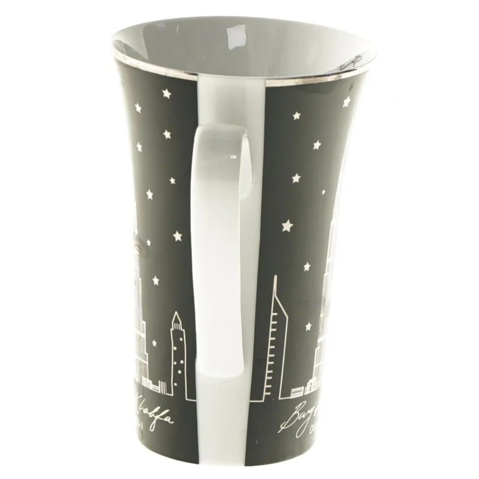 Dubai souvenir krus med Burj Khalifa design fra Dubai (str. Ø 9,5x15 cm)