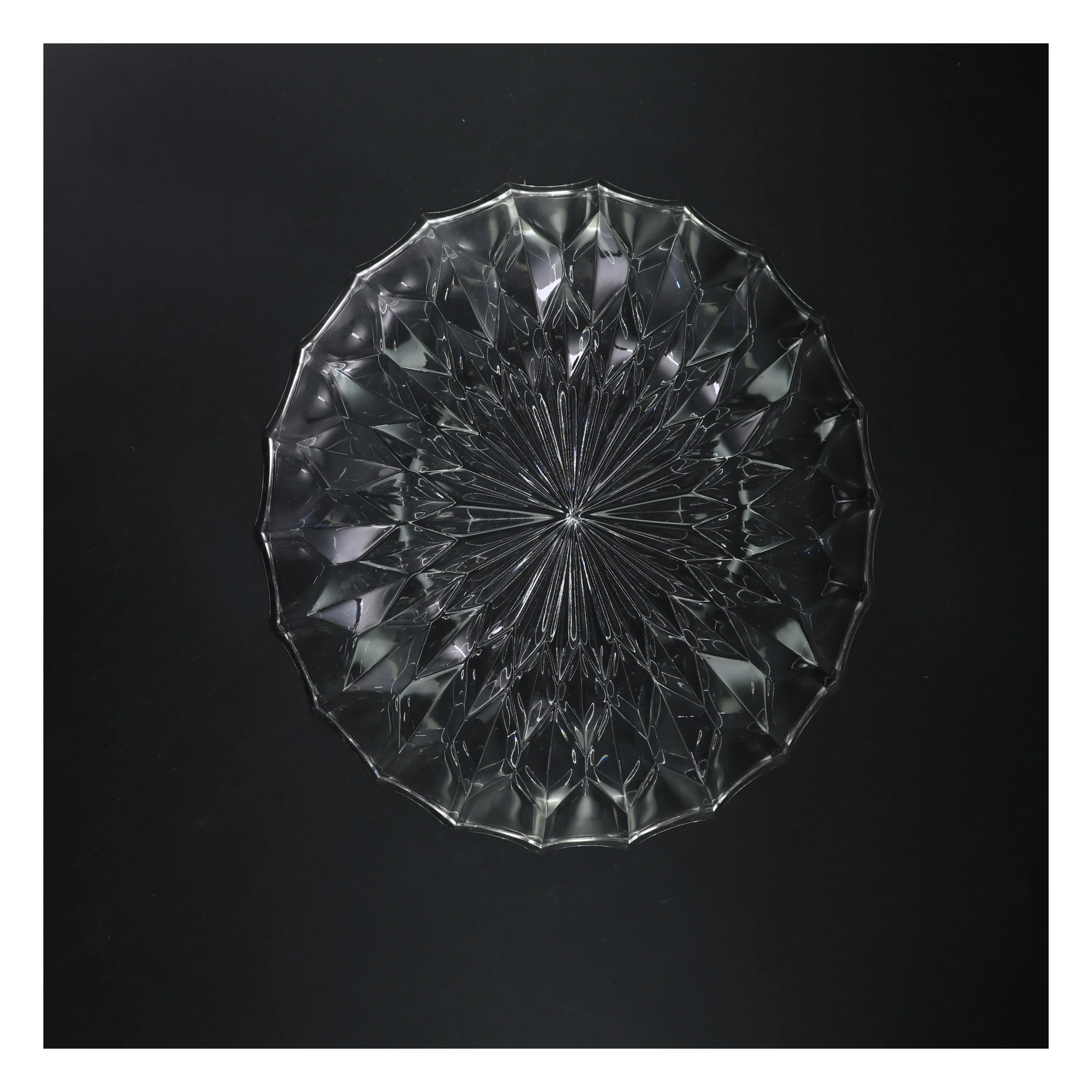 Rundt glasskål (str. Ø 28 cm)