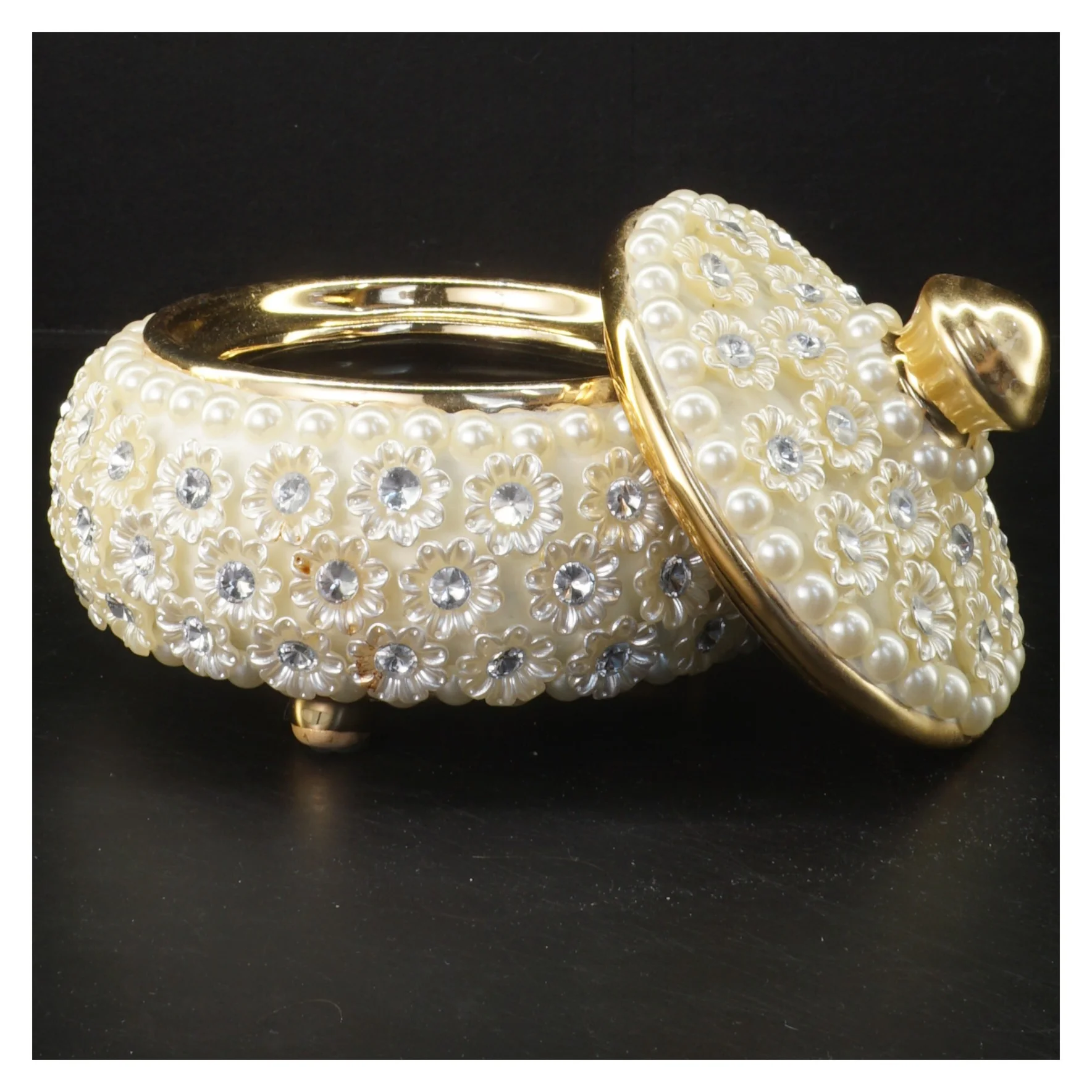 Dekorativ opbevaringskrukke med låg fra Lifestyle (str. Ø 17 cm)