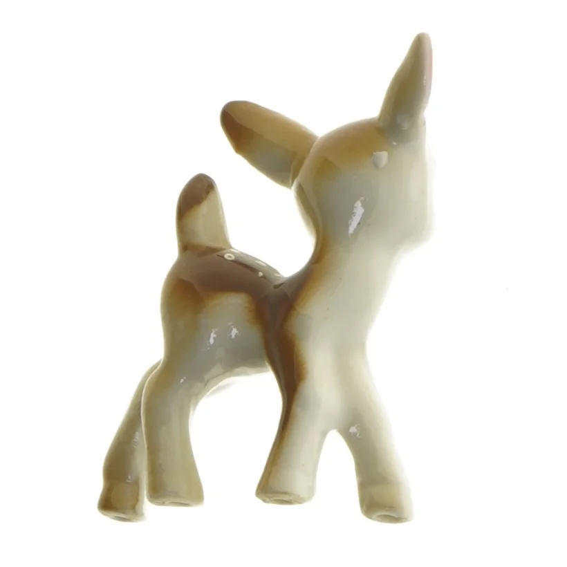 Keramisk Bambi figur (str. 8,5x7 cm)