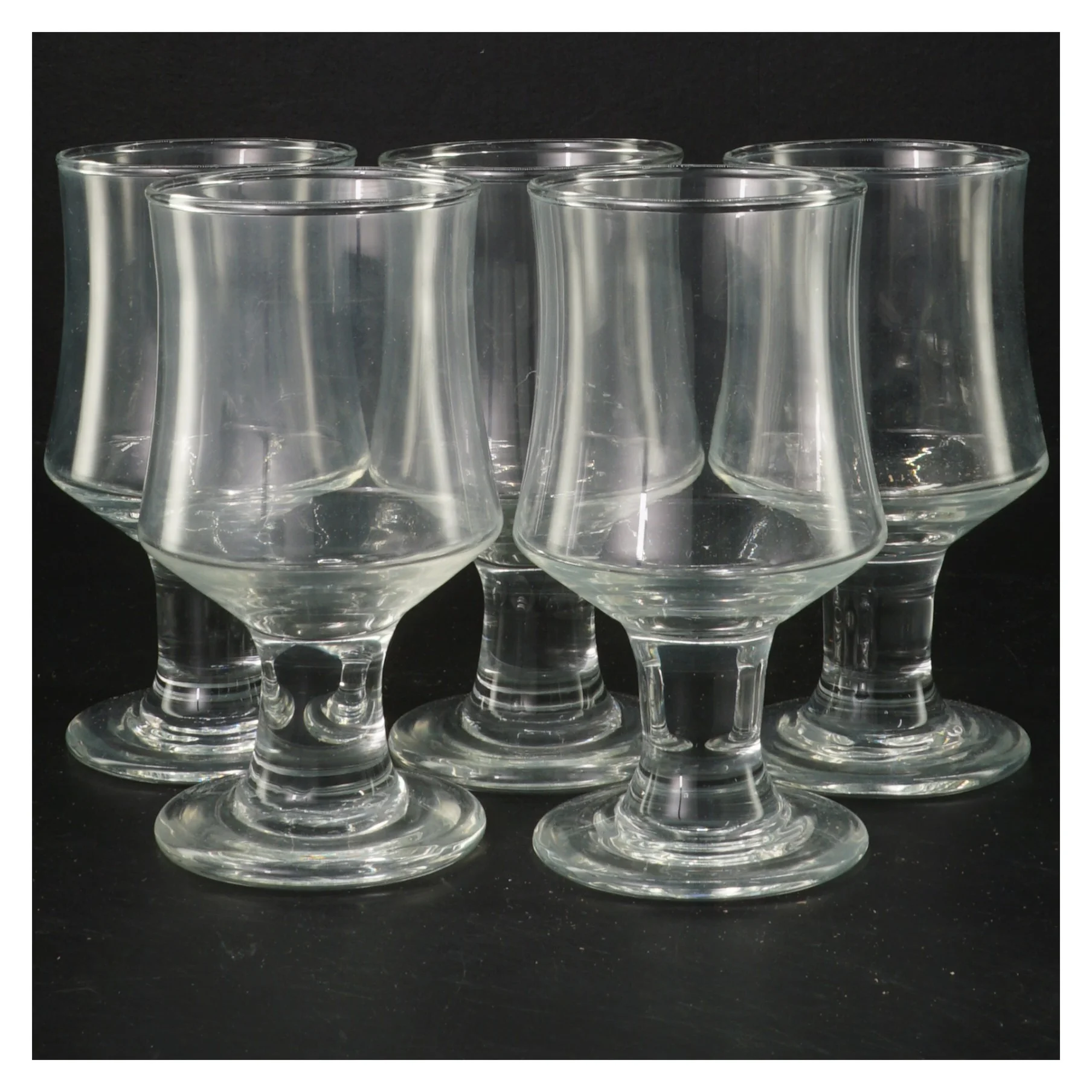 Sæt af 5 glas (str. 5 styk, 13 cm)