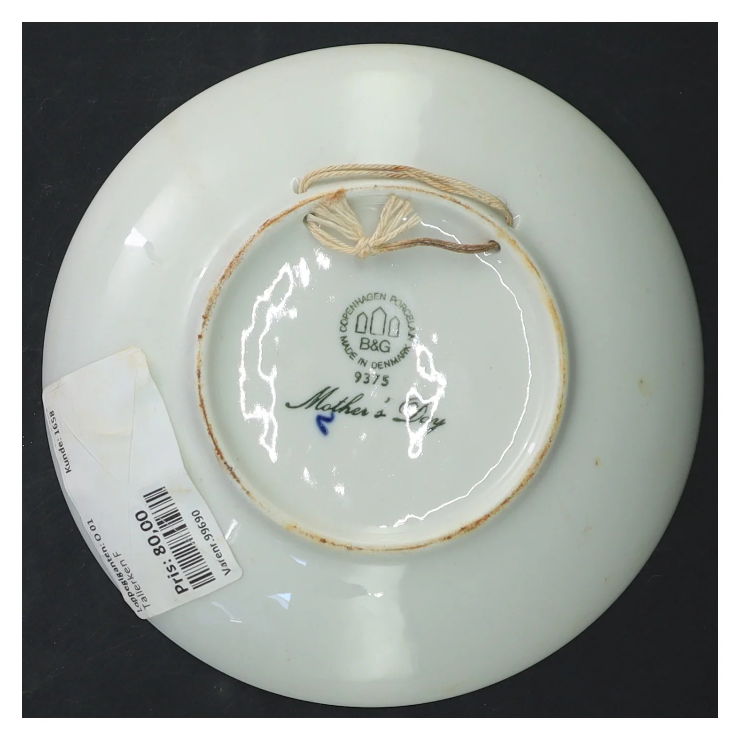 Mors Dag 1975 Porcelæn Tallerken fra B&G (str. Ø 15 cm)