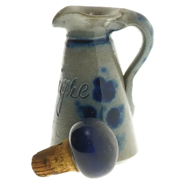 Keramikflaske med korkprop (str. 9,5 cm)