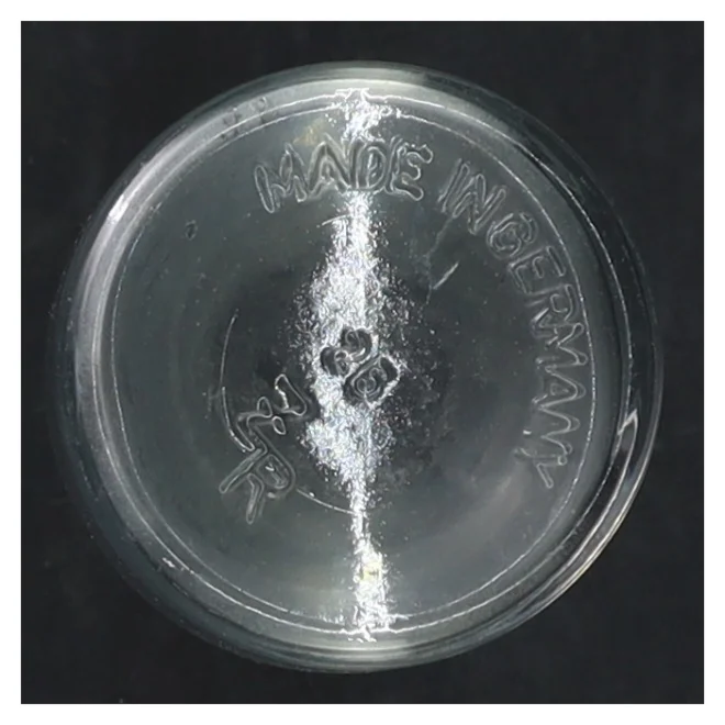 Glasvase (str. H. 15 cm ø. 5 cm)