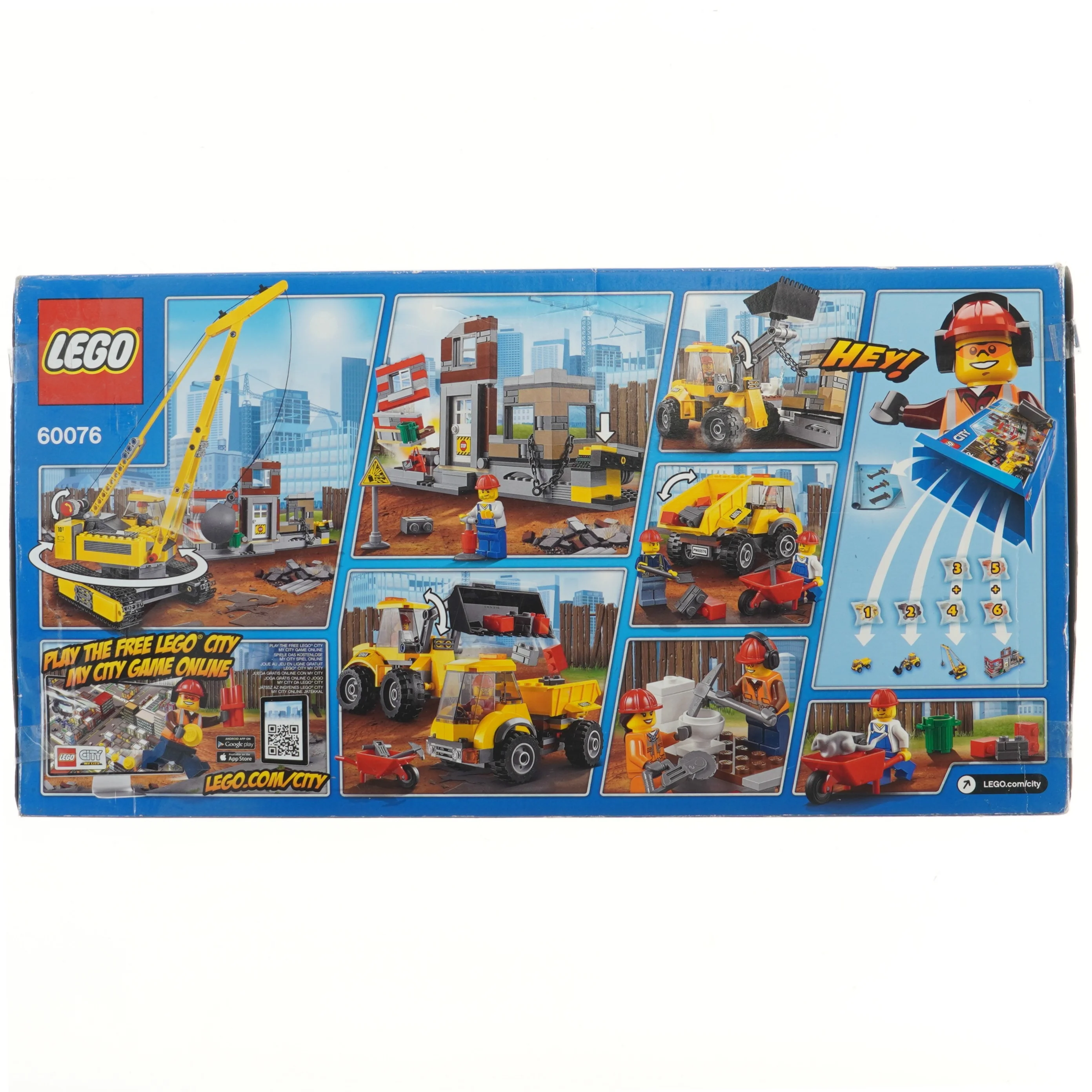 LEGO City Byggeplads Set fra Lego (str. 53,5x27,5 cm)